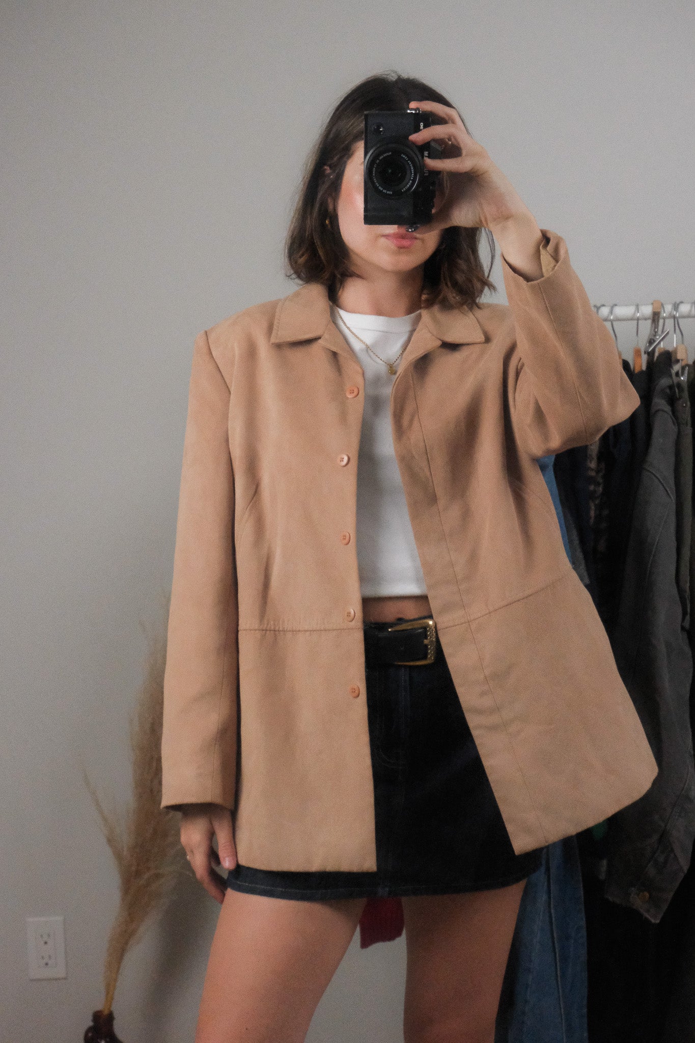 Made in Canada x Vintage x Faux Suede Jacket (6-10)