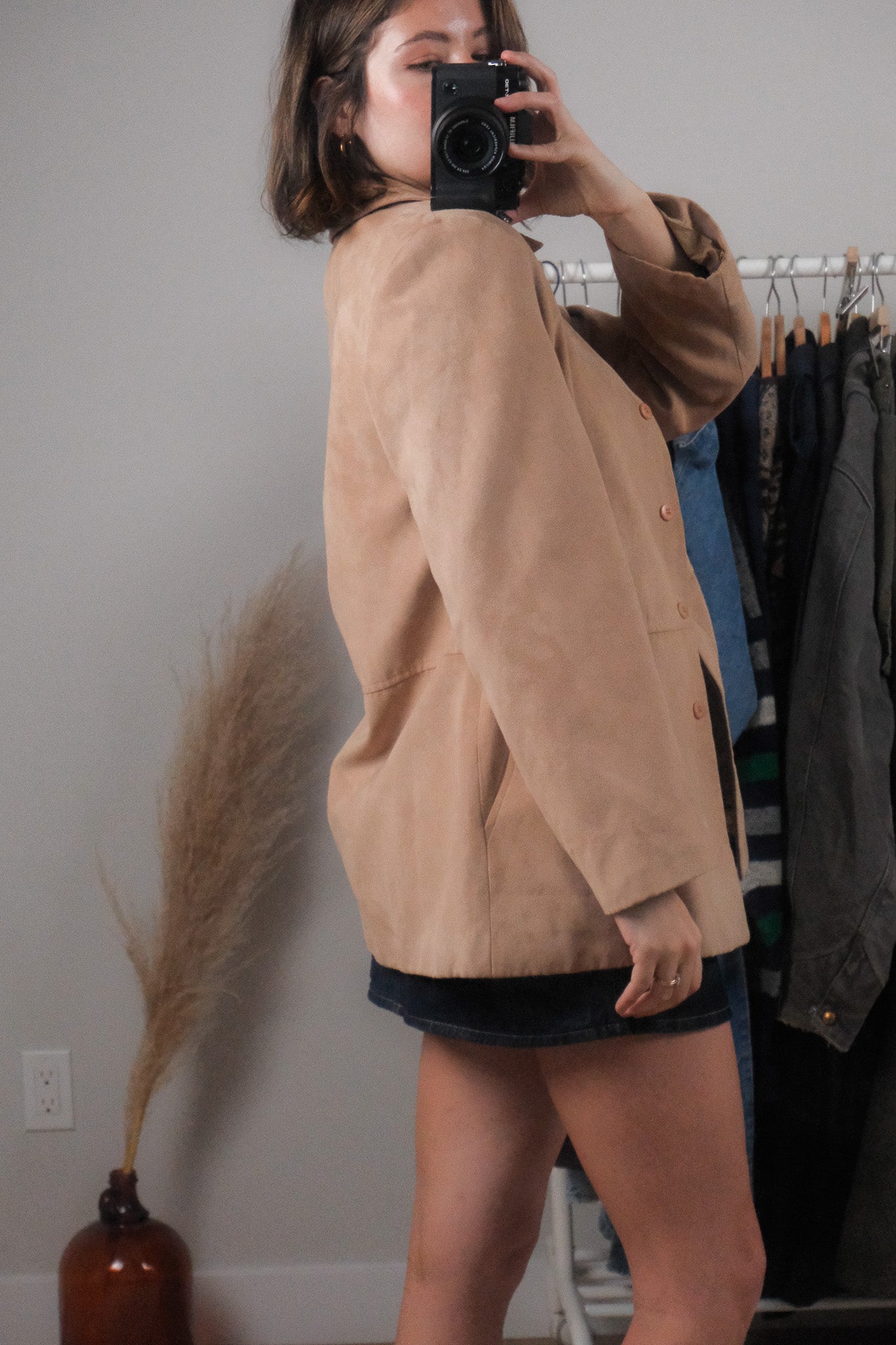 Made in Canada x Vintage x Faux Suede Jacket (6-10)