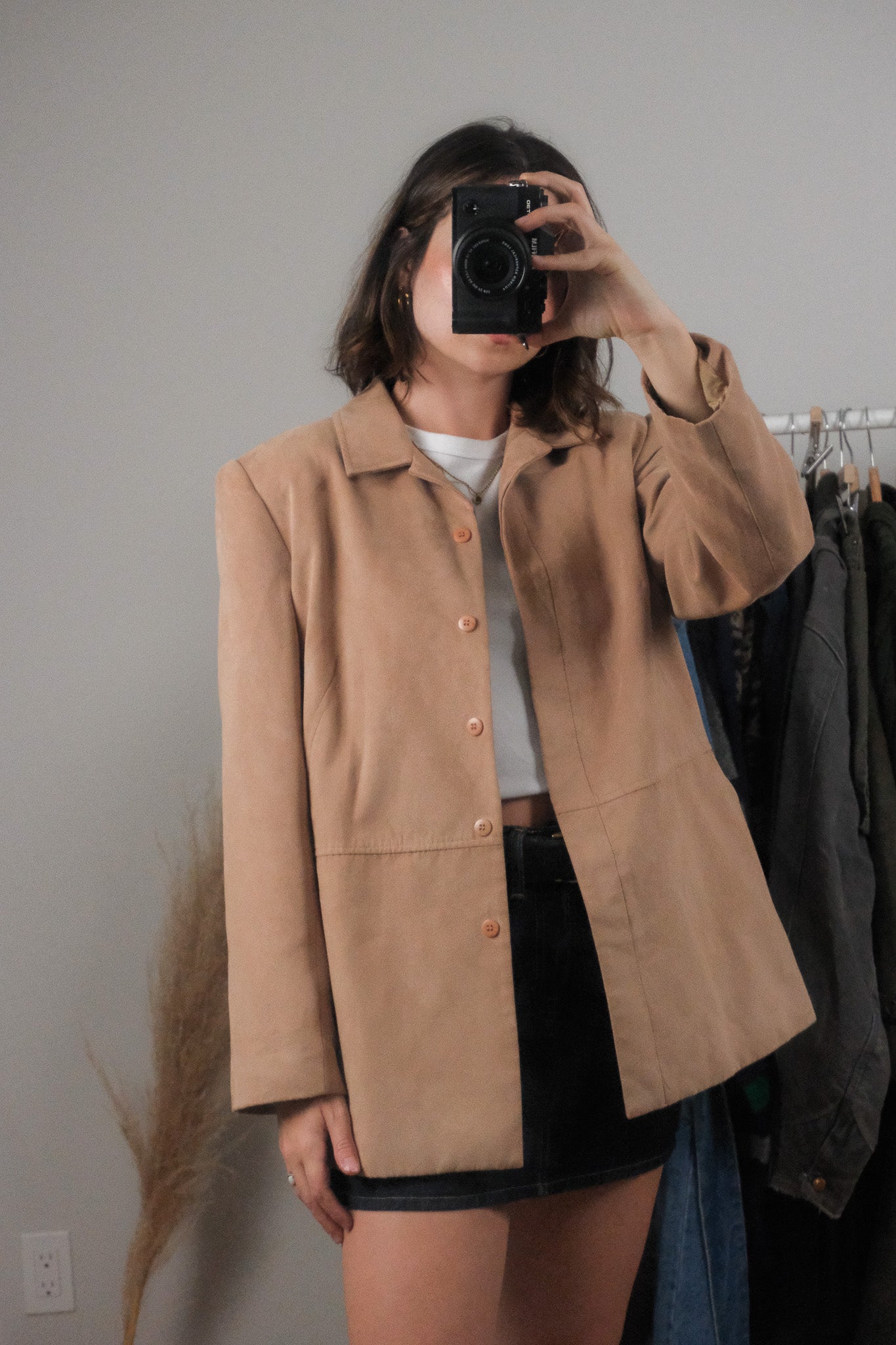 Made in Canada x Vintage x Faux Suede Jacket (6-10)