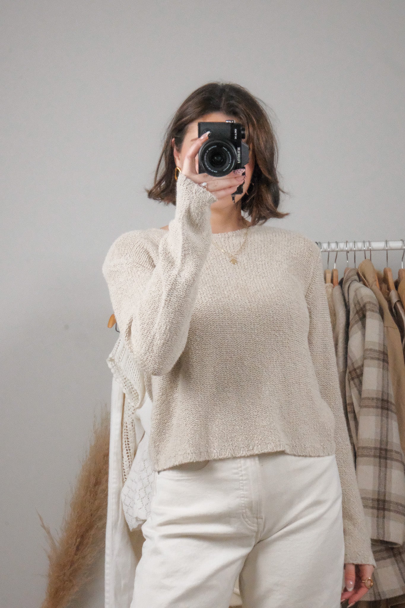 Vintage x Textured Linen Blend Knit (S/M)