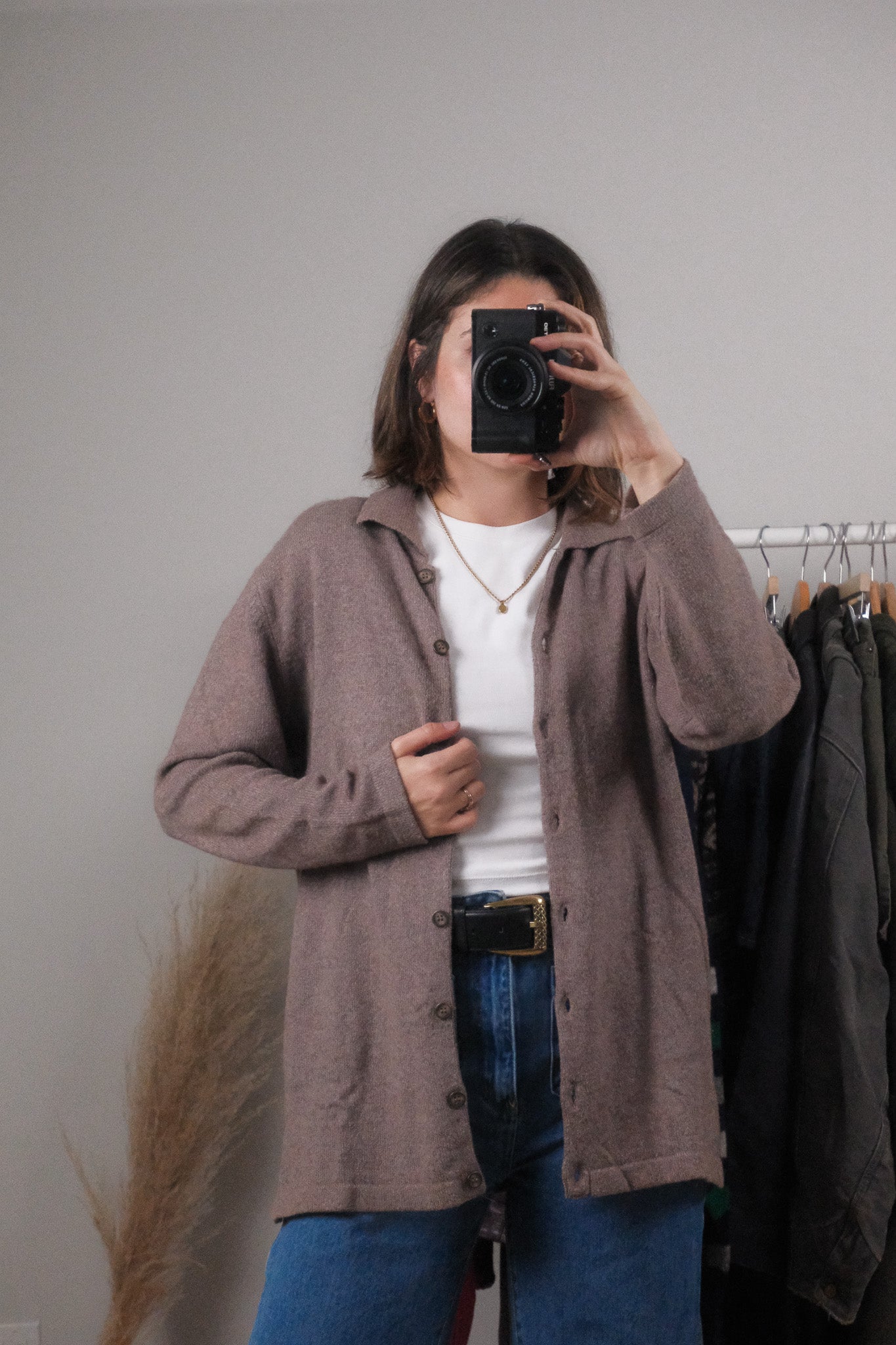 Made in Canada x Vintage x Cashmere/Angora Blend Cardigan (S/M)