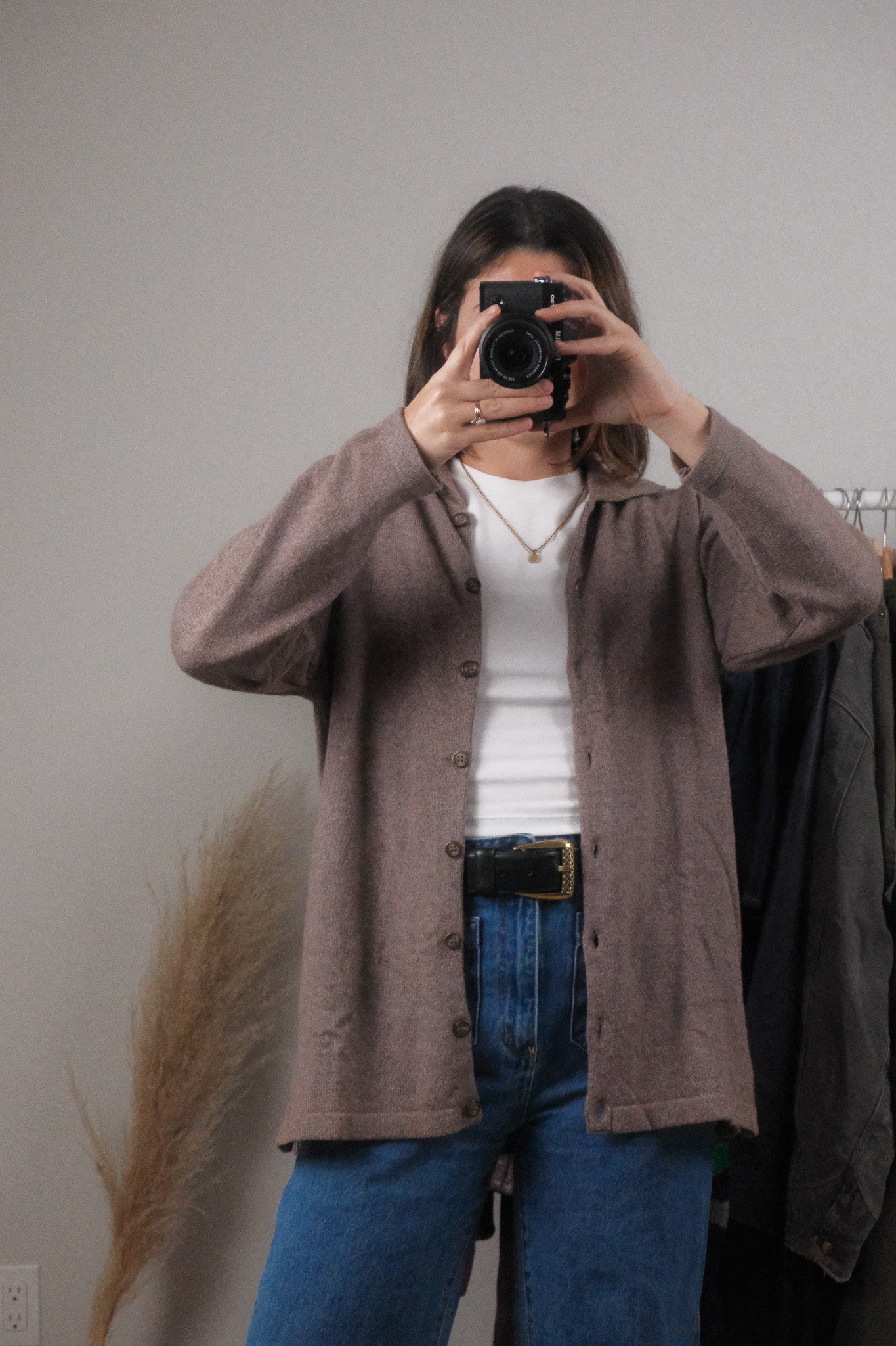 Made in Canada x Vintage x Cashmere/Angora Blend Cardigan (S/M)