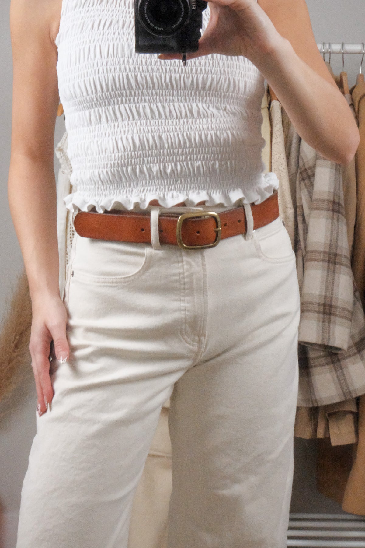 Made in USA x J.Crew x Italian Leather Belt (S)