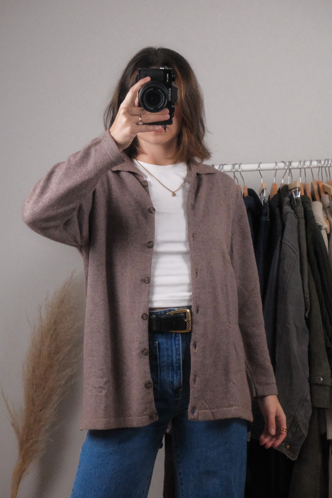 Made in Canada x Vintage x Cashmere/Angora Blend Cardigan (S/M)