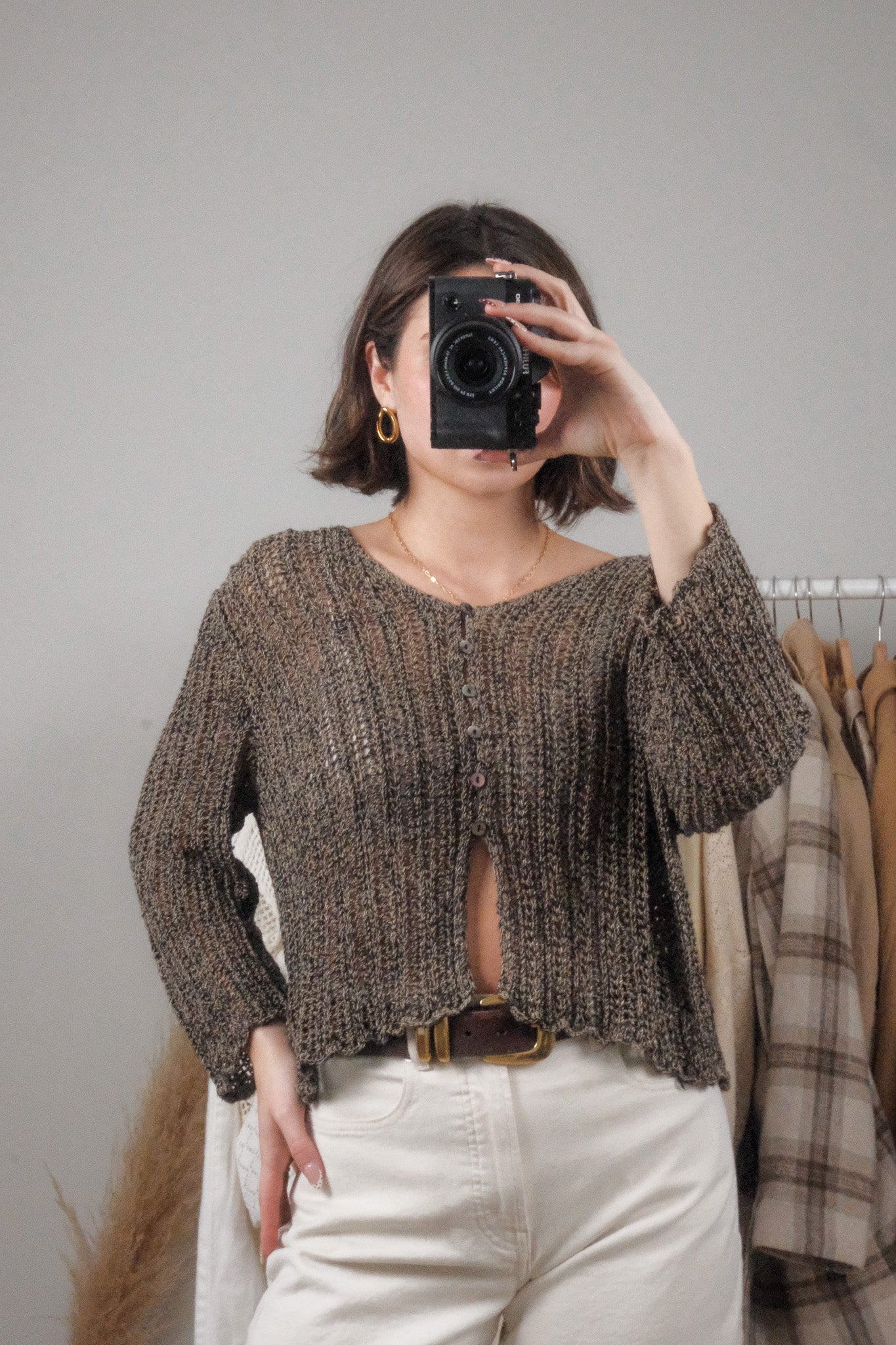 Vintage x Crochet Knit (L)