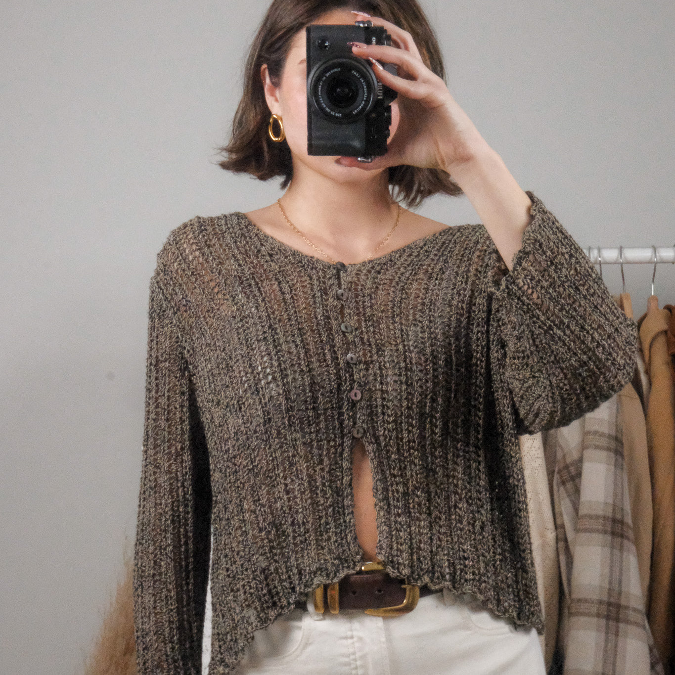Vintage x Crochet Knit (L)