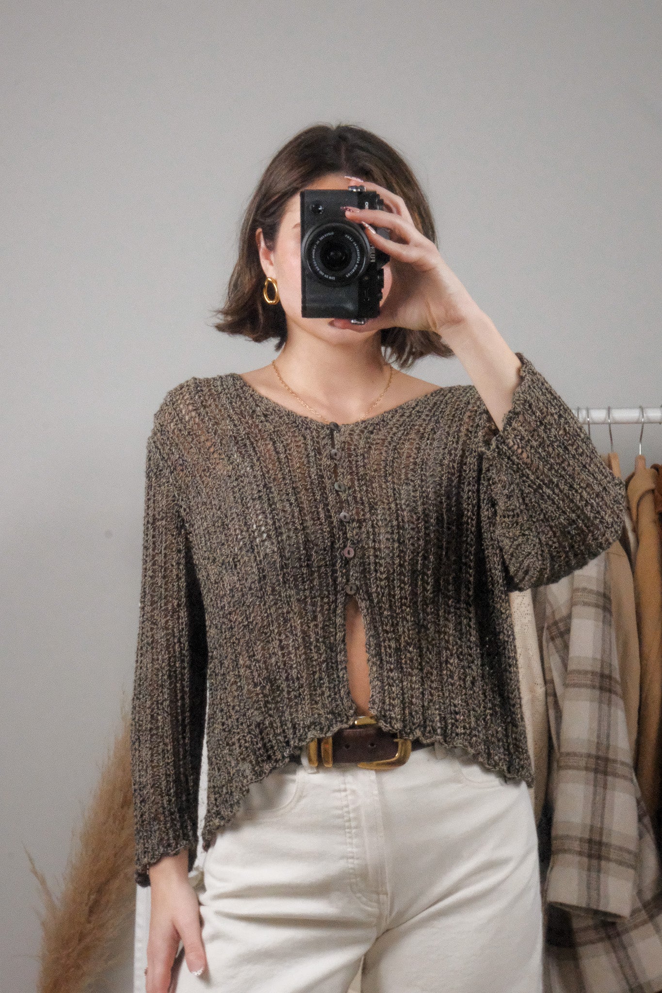 Vintage x Crochet Knit (L)