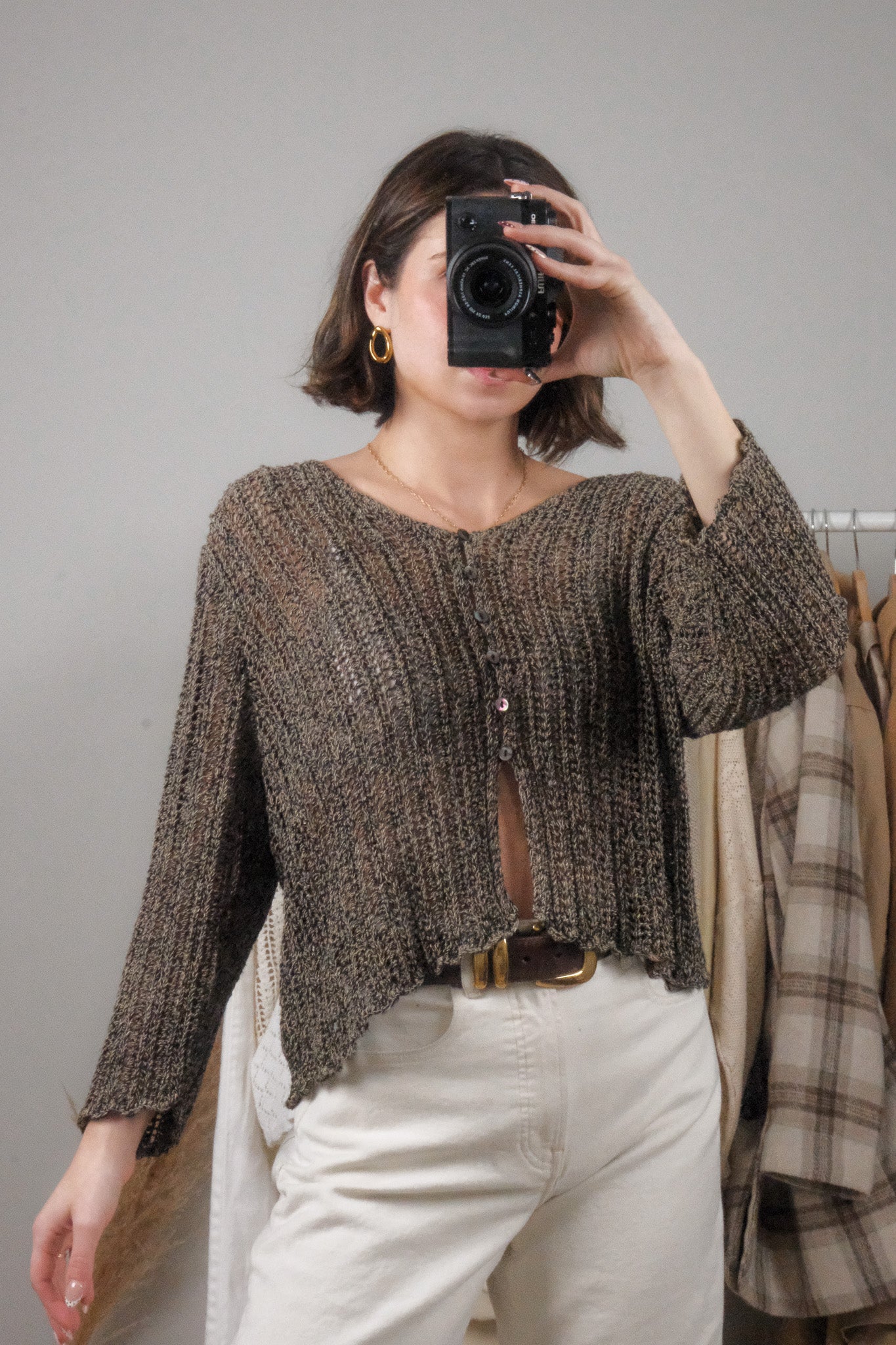 Vintage x Crochet Knit (L)