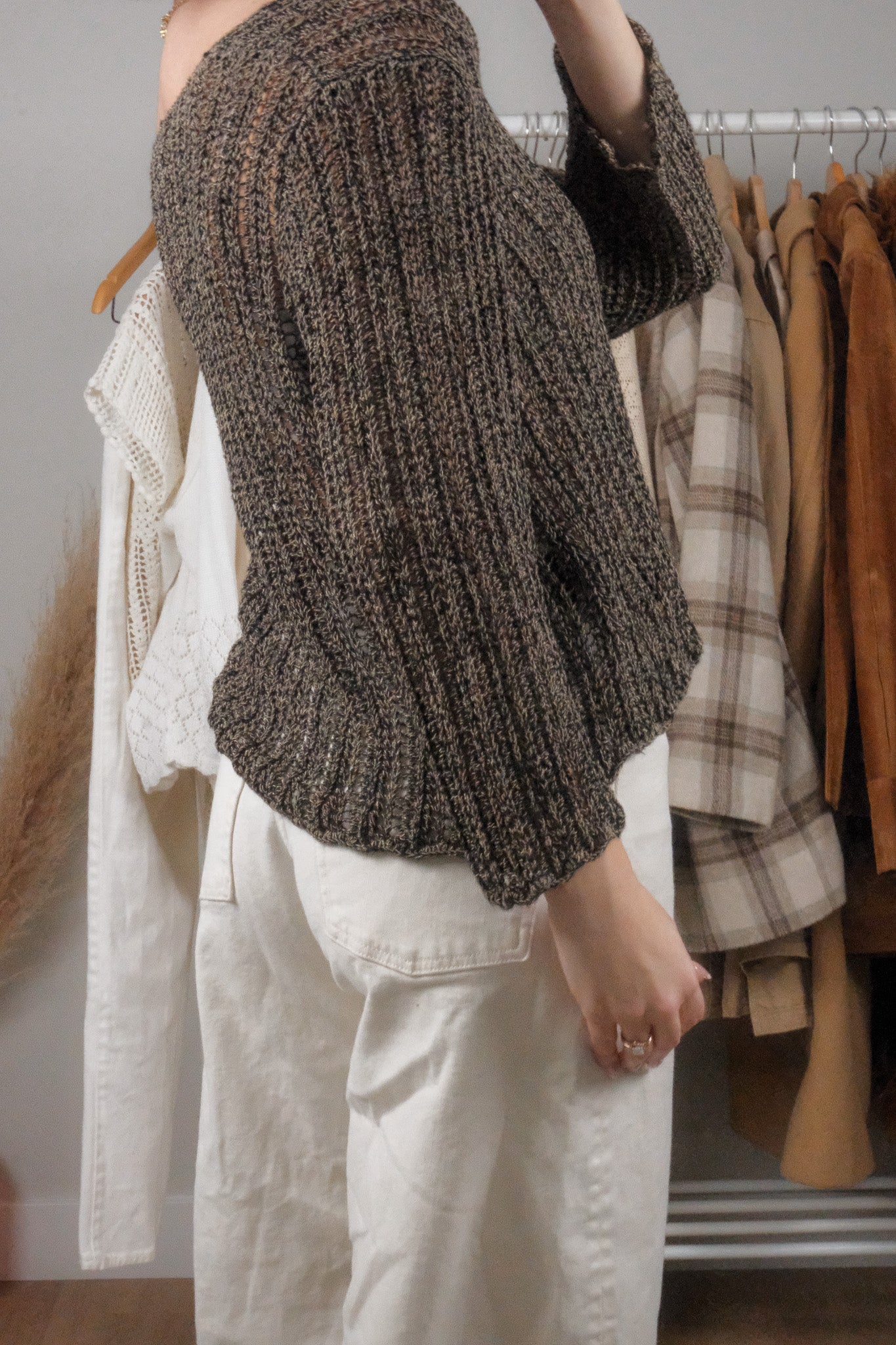Vintage x Crochet Knit (L)