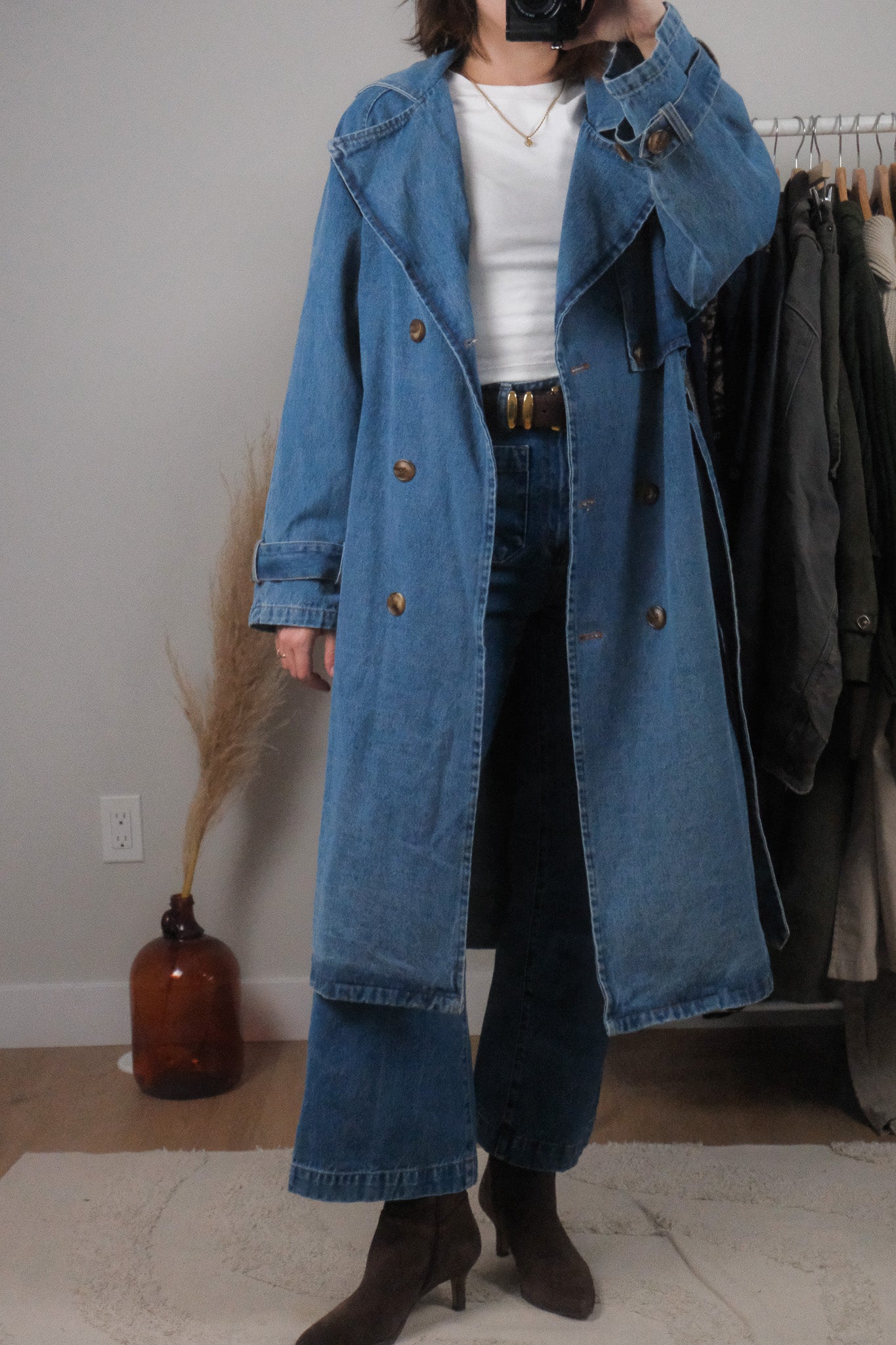 Modern x Denim Trench Coat (S/M)