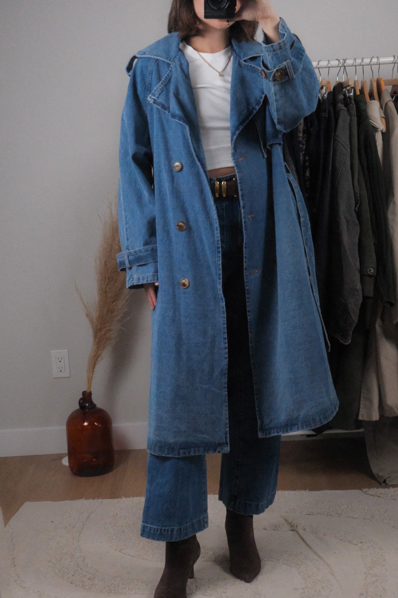 Modern x Denim Trench Coat (S/M)