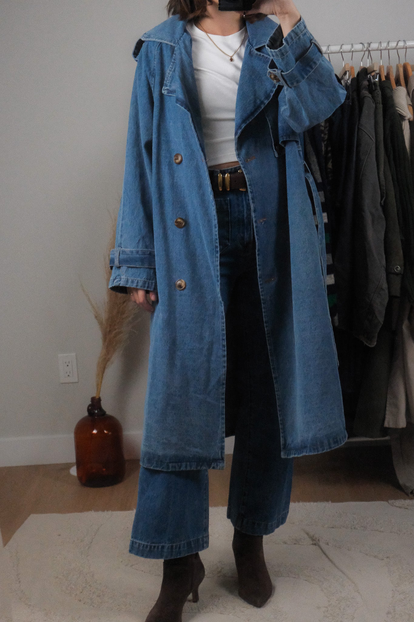 Modern x Denim Trench Coat (S/M)