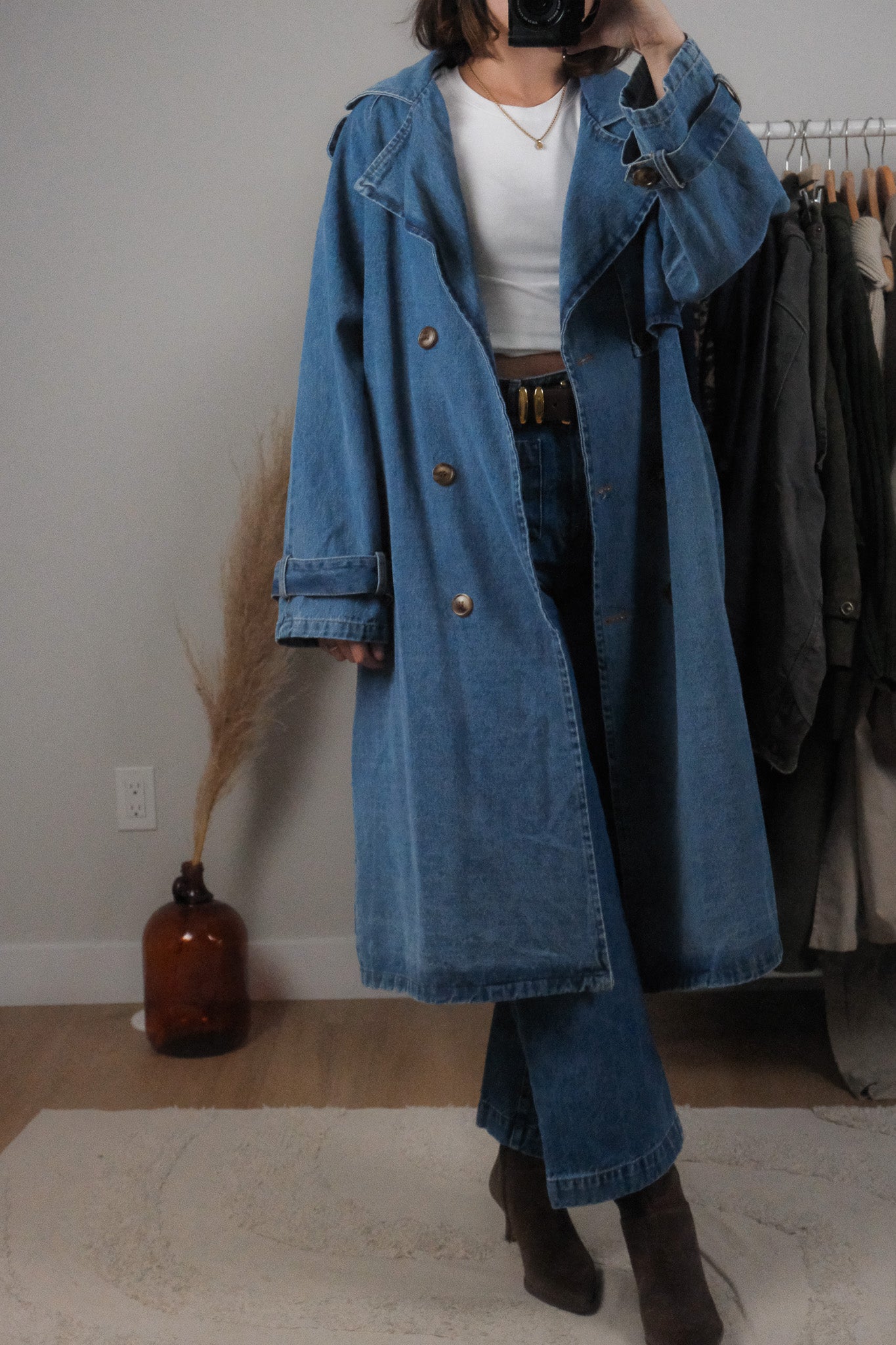 Modern x Denim Trench Coat (S/M)