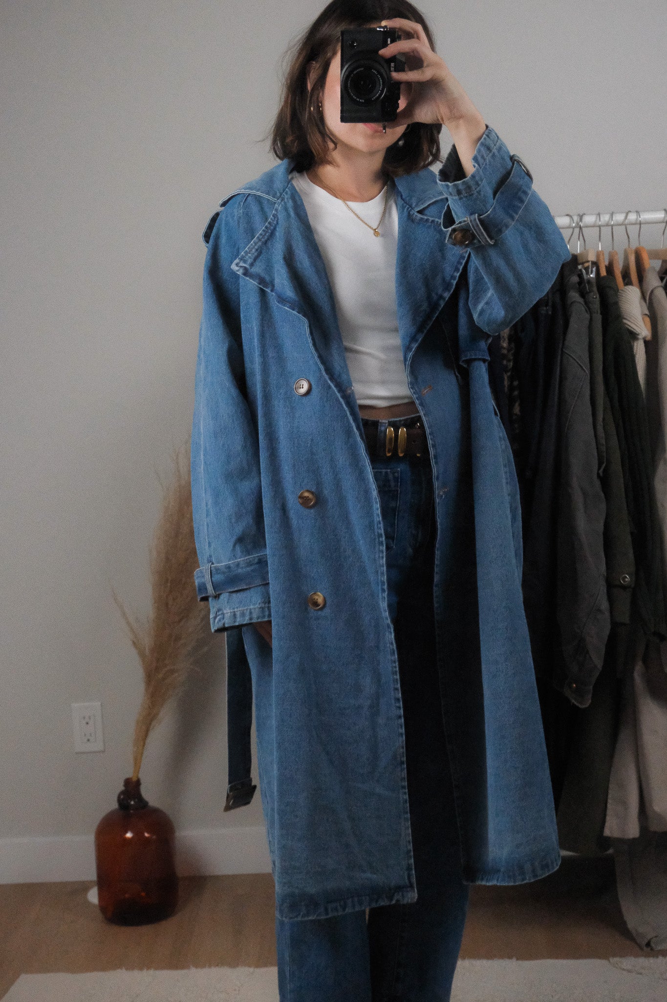 Modern x Denim Trench Coat (S/M)
