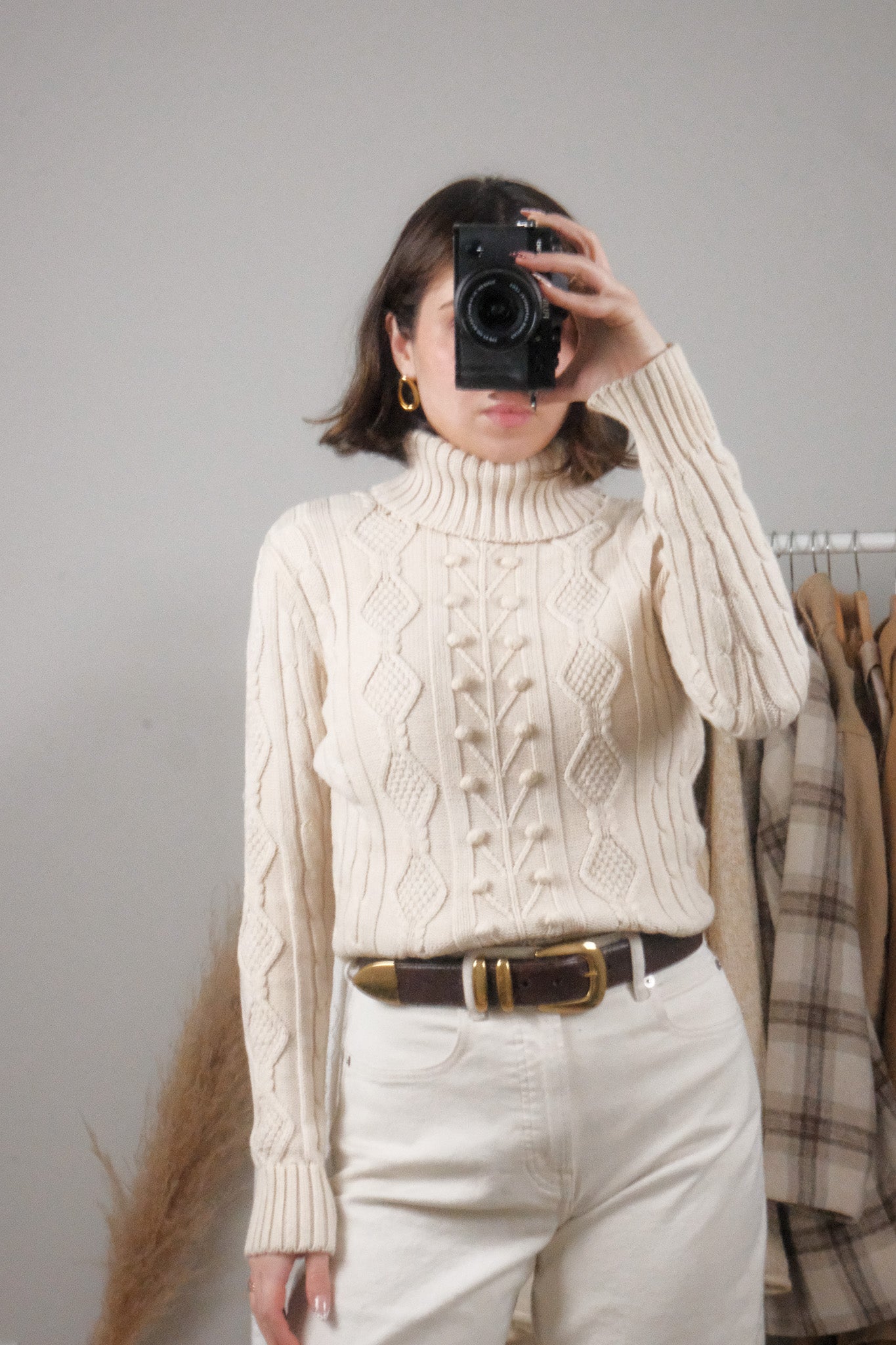 Vintage x Cotton Textured Turtleneck (XS/S)
