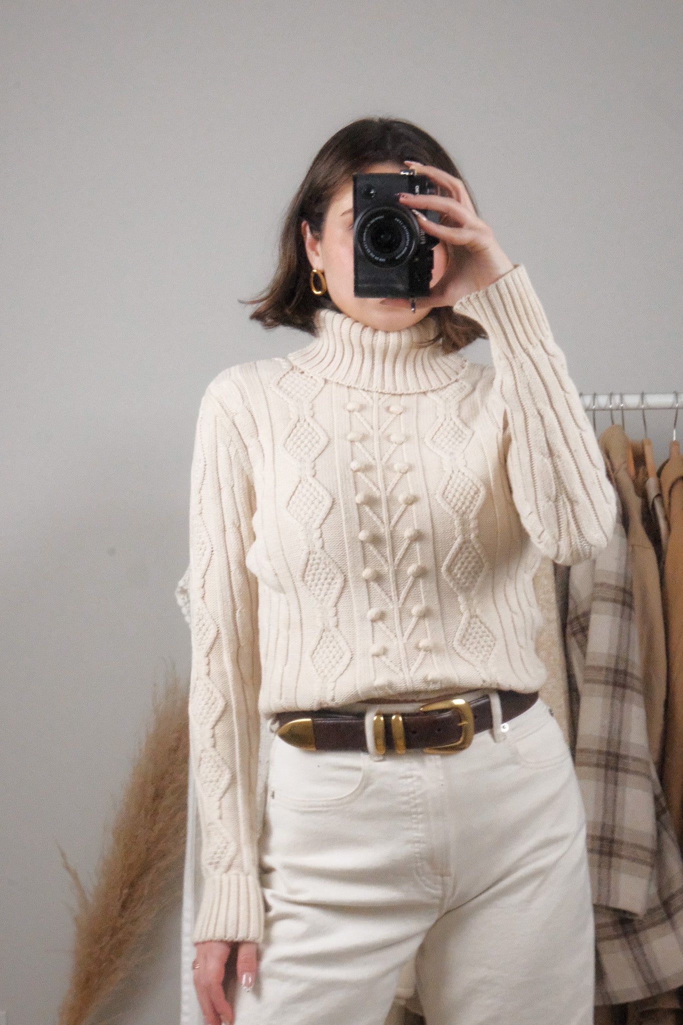 Vintage x Cotton Textured Turtleneck (XS/S)