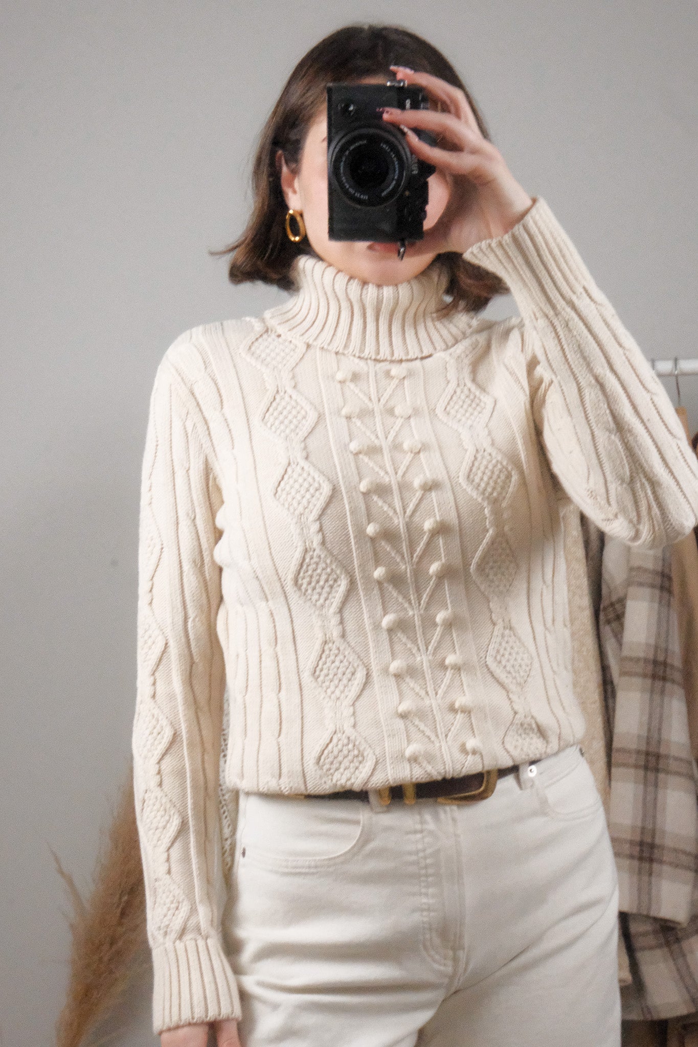 Vintage x Cotton Textured Turtleneck (XS/S)