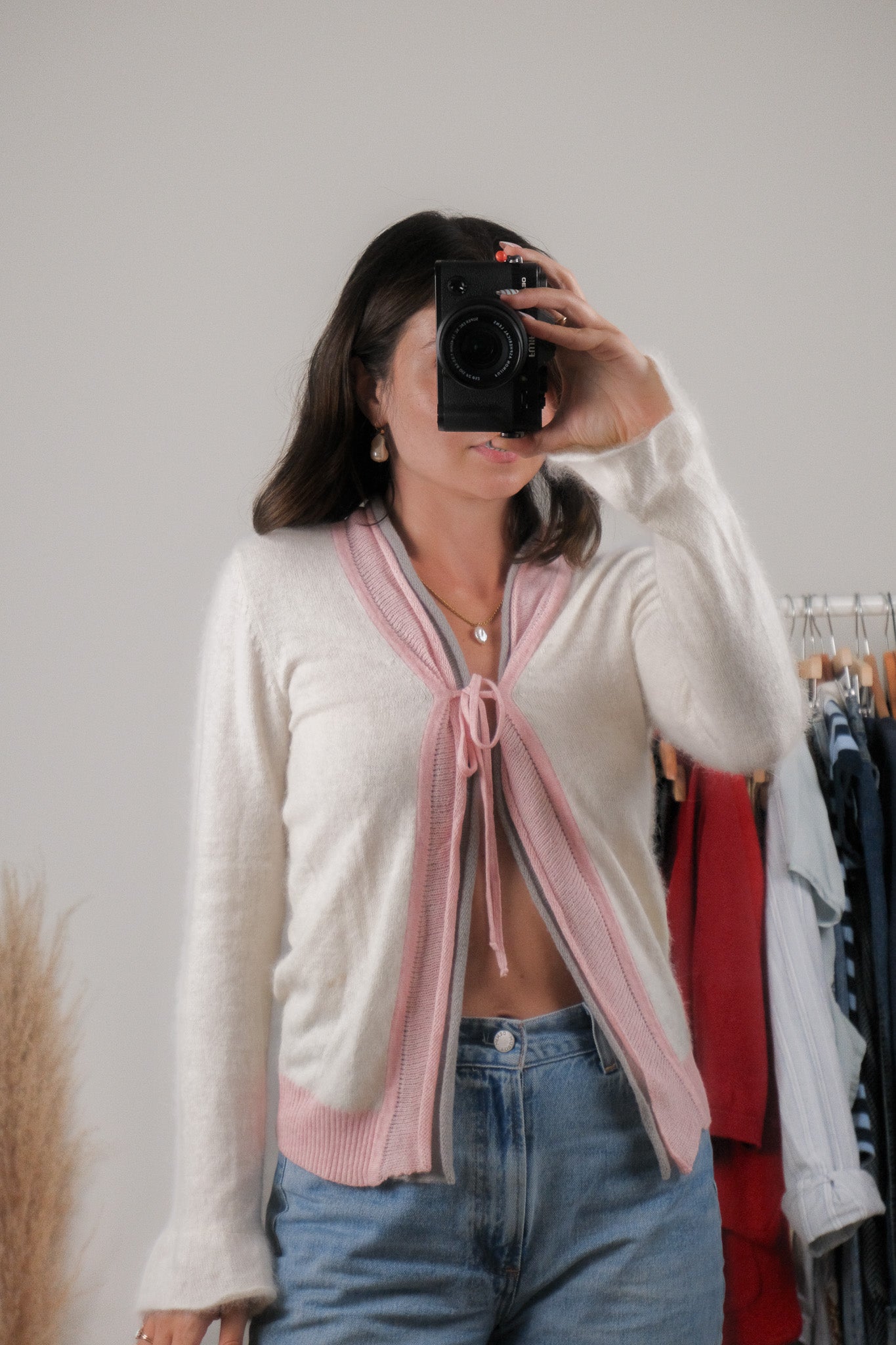 Vintage x Angora Tie-Cardigan (S)