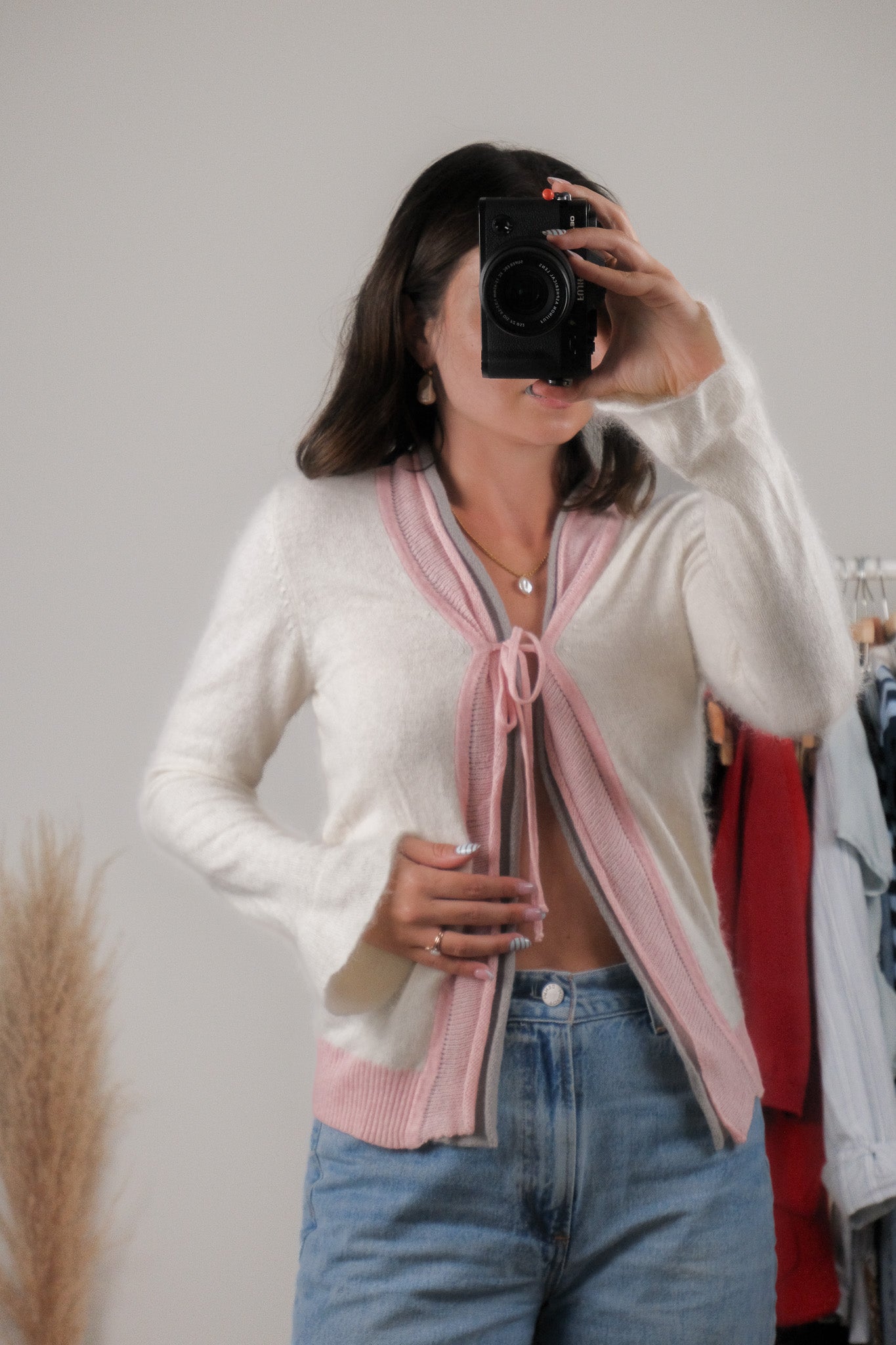 Vintage x Angora Tie-Cardigan (S)
