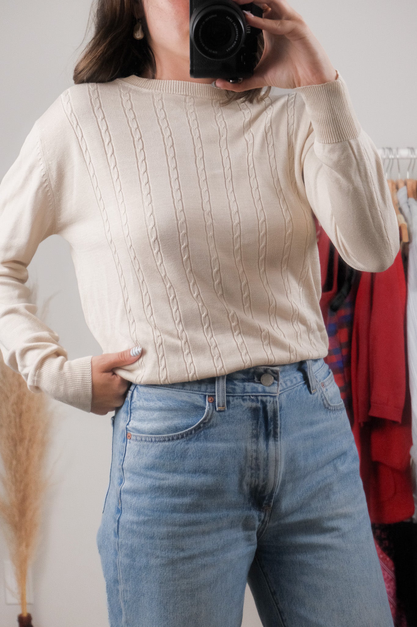 Vintage x 100% Silk Knit Sweater (S/M)