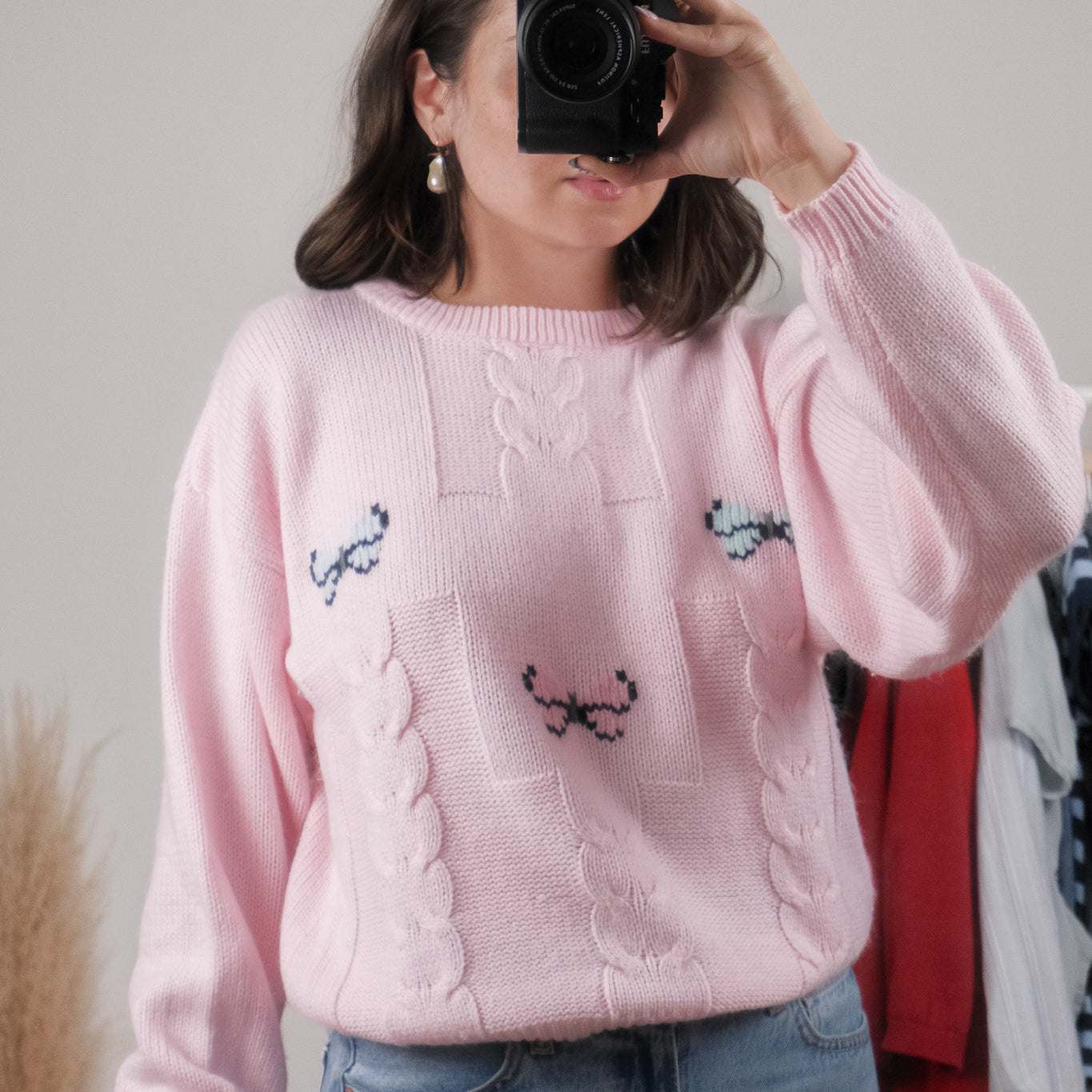 Vintage x Butterfly Textured Knit (M)