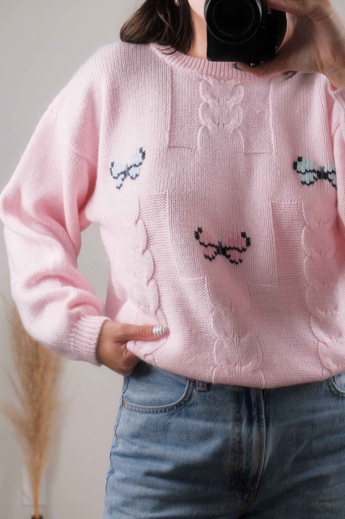 Vintage x Butterfly Textured Knit (M)