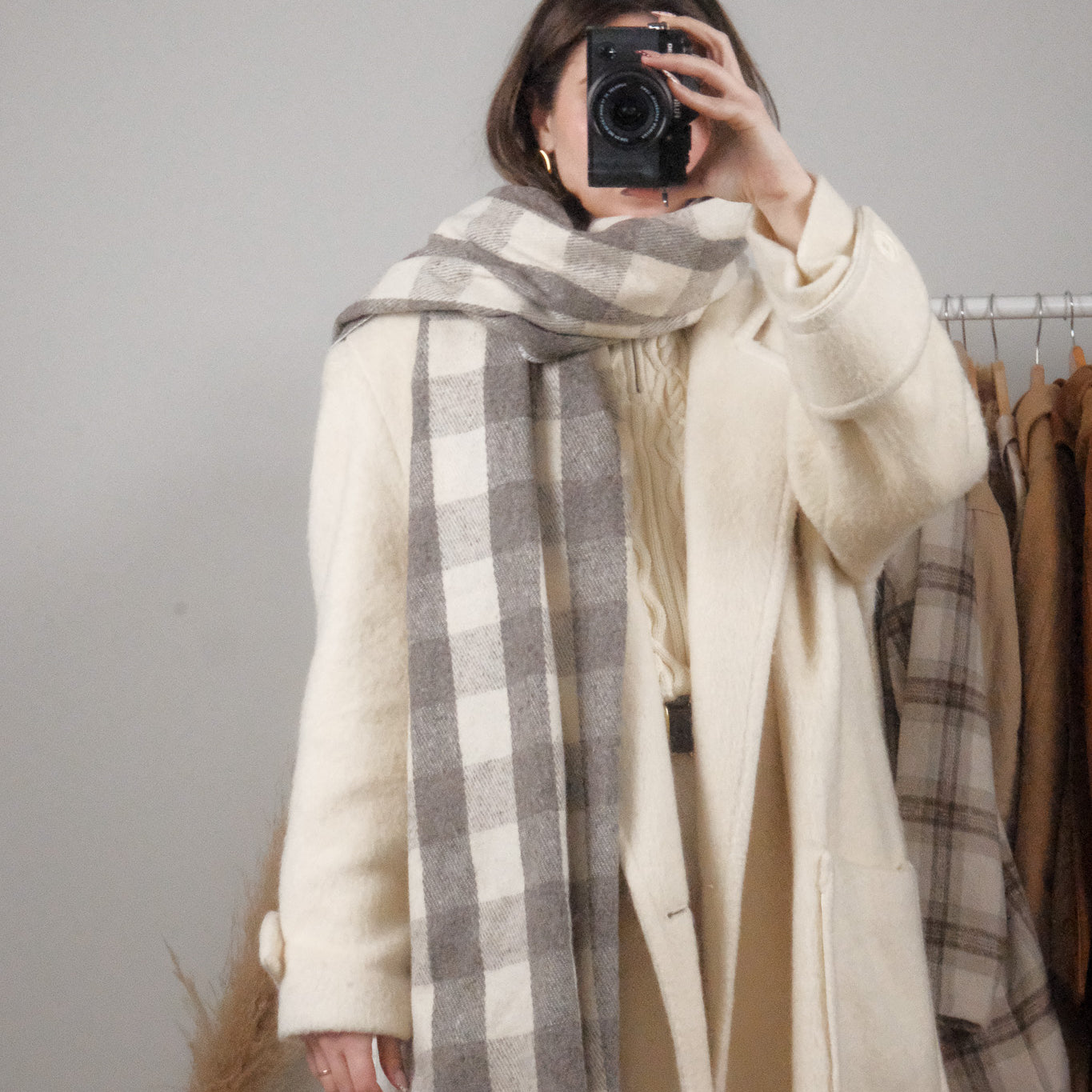 Vintage x Wool Plaid Scarf