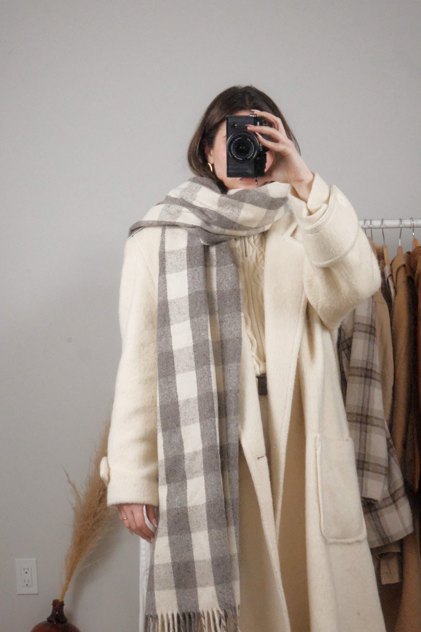 Vintage x Wool Plaid Scarf