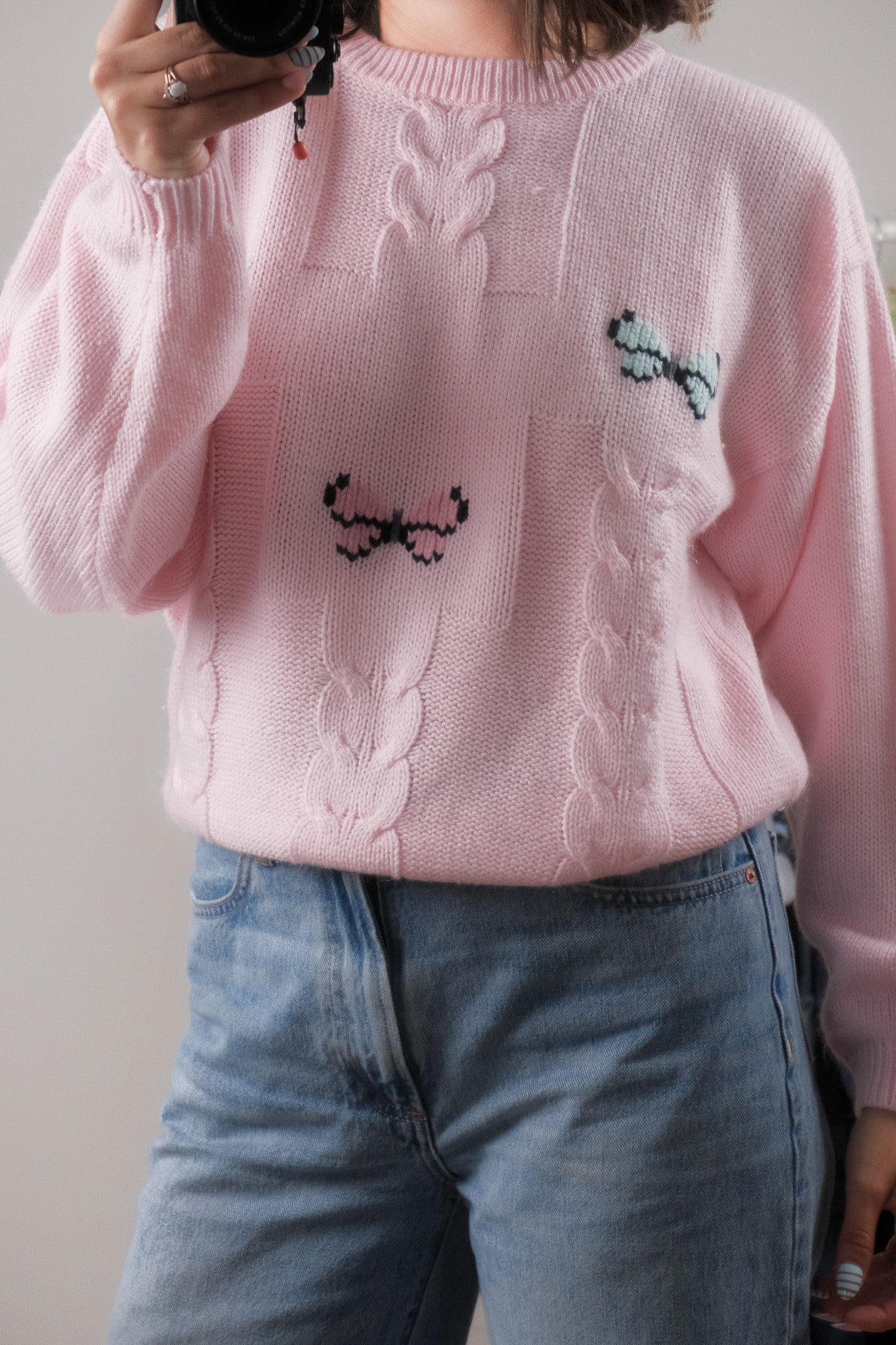 Vintage x Butterfly Textured Knit (M)