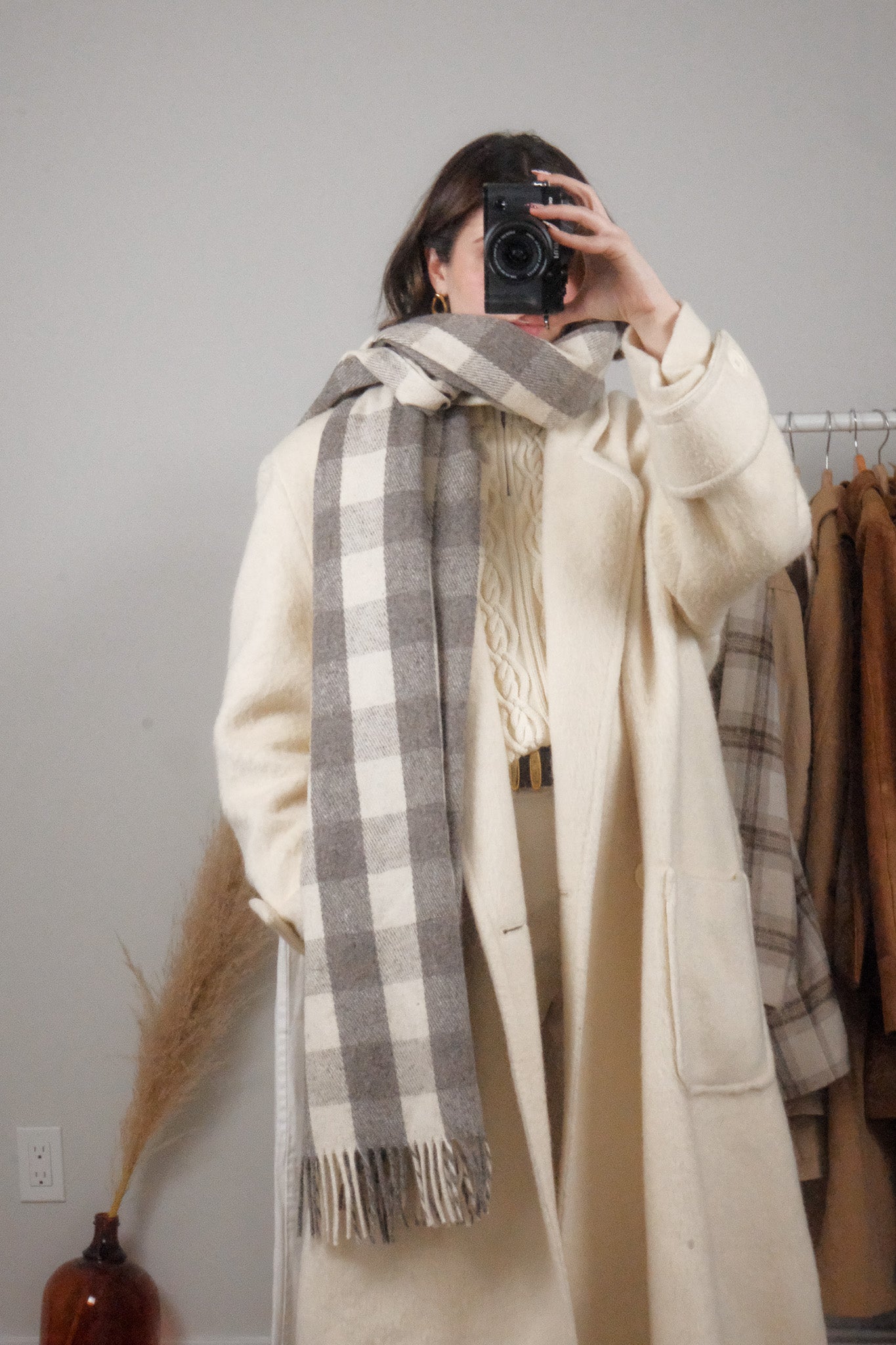 Vintage x Wool Plaid Scarf