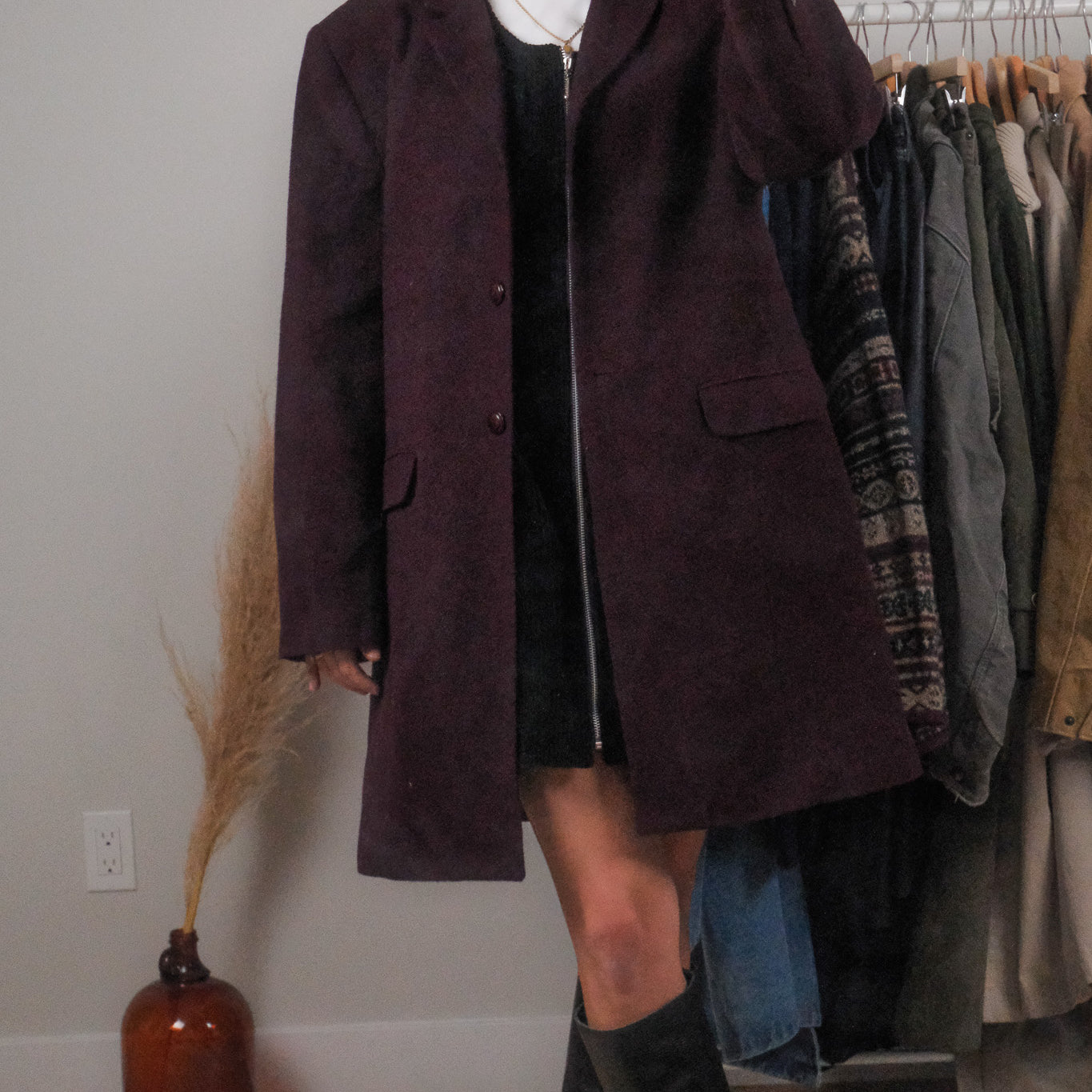 Vintage x Wool Blend Jacket/Blazer (L)