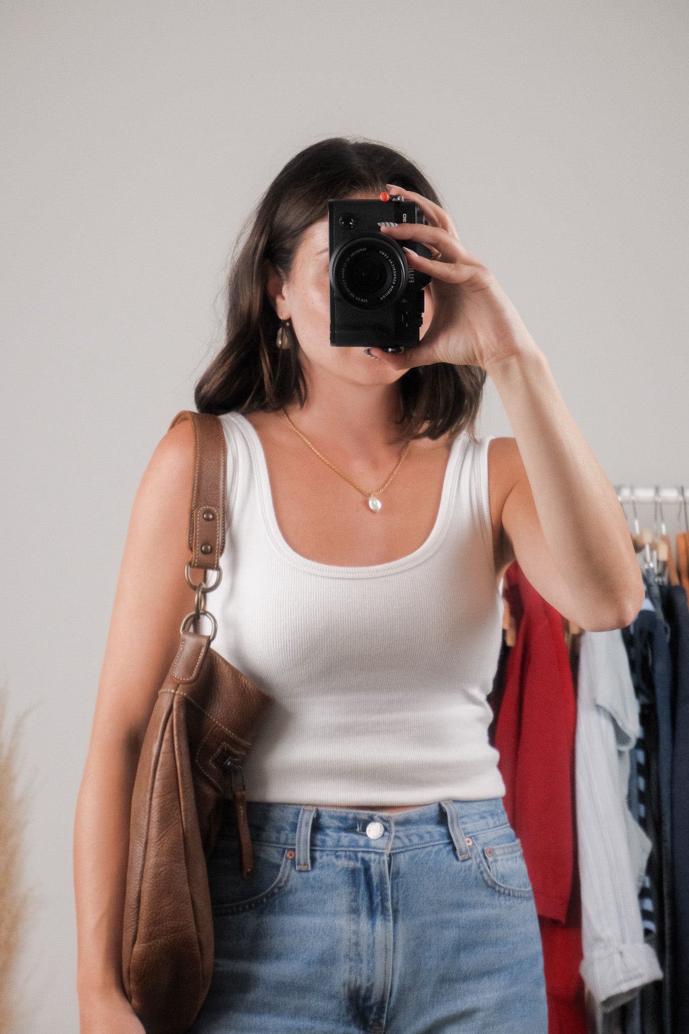 Made in Canada x Roots x Leather Shoulder/Crossbody Bag