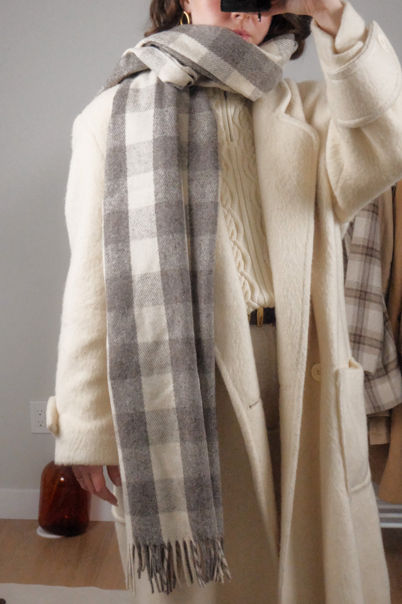 Vintage x Wool Plaid Scarf