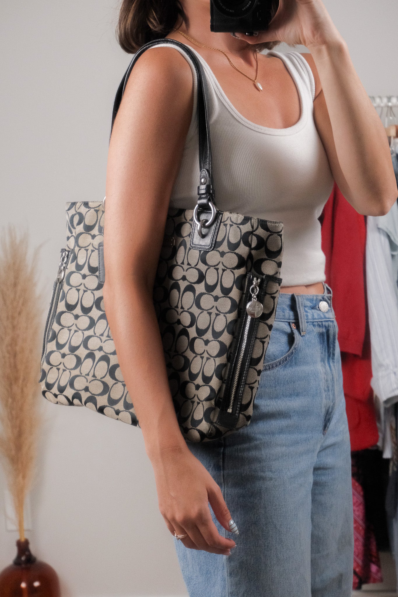 Vintage x Coach x Canvas Tote
