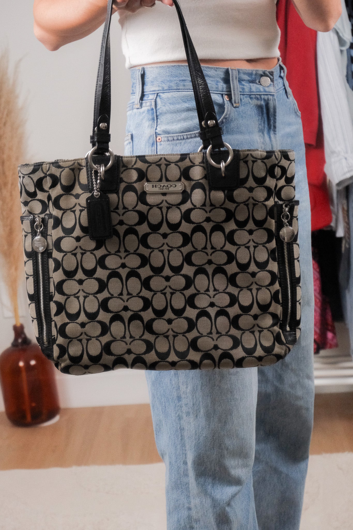 Vintage x Coach x Canvas Tote