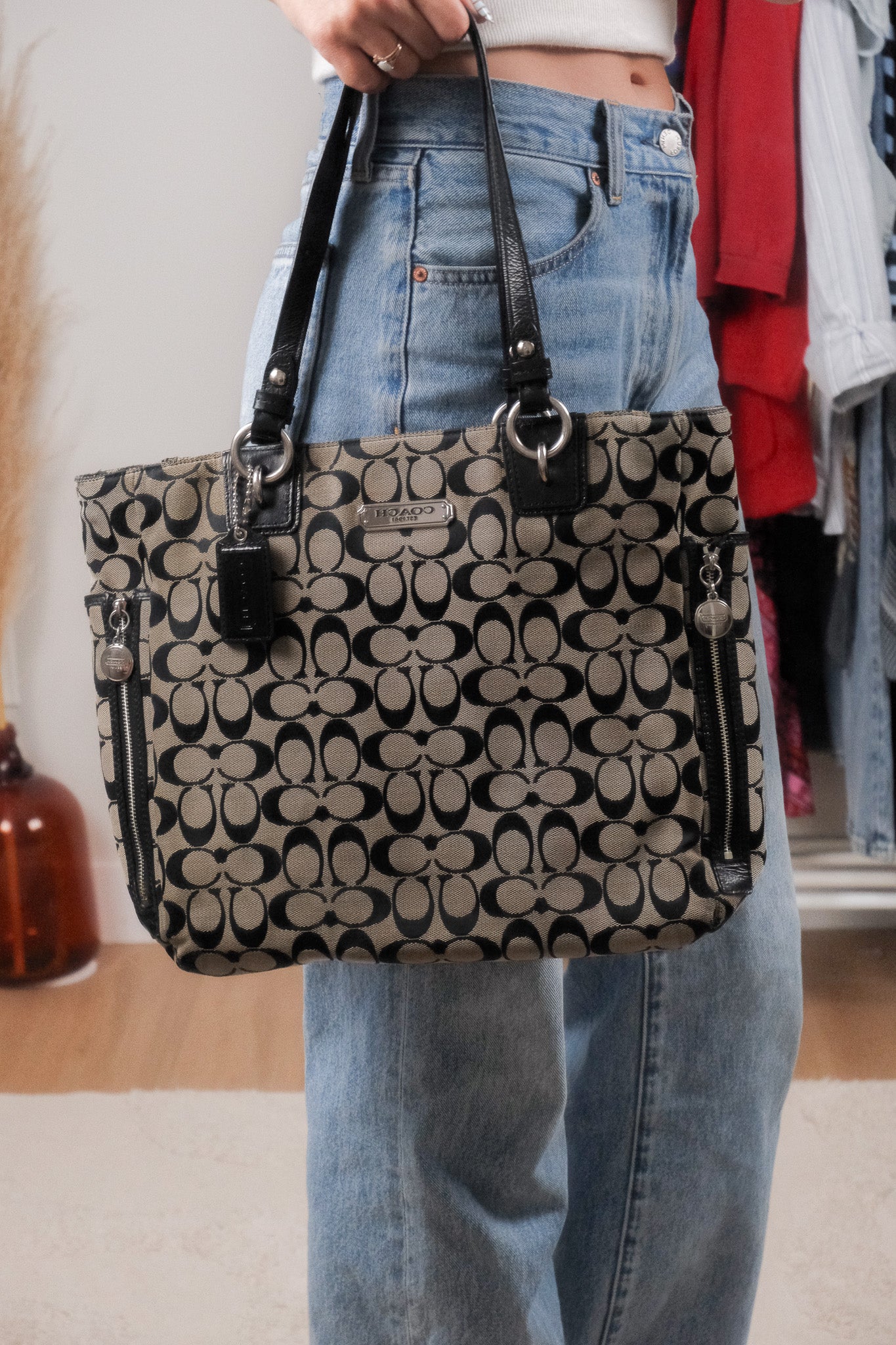 Vintage x Coach x Canvas Tote