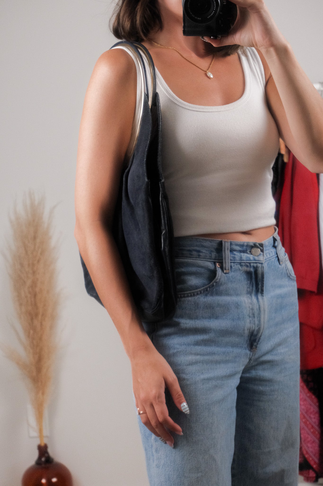 Vintage x Suede/Leather Shoulder Bag
