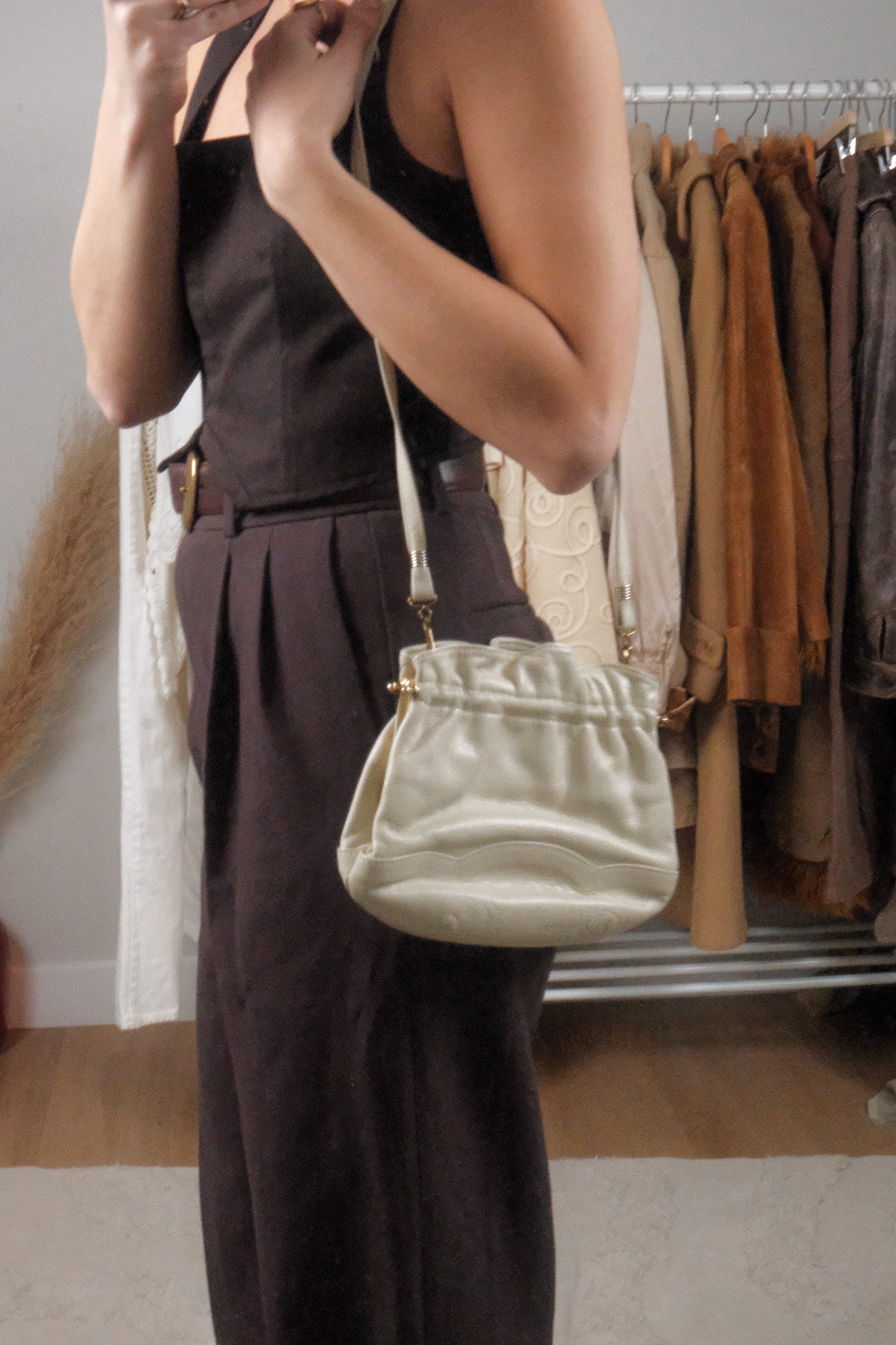 Vintage x Leather Cross Body Purse