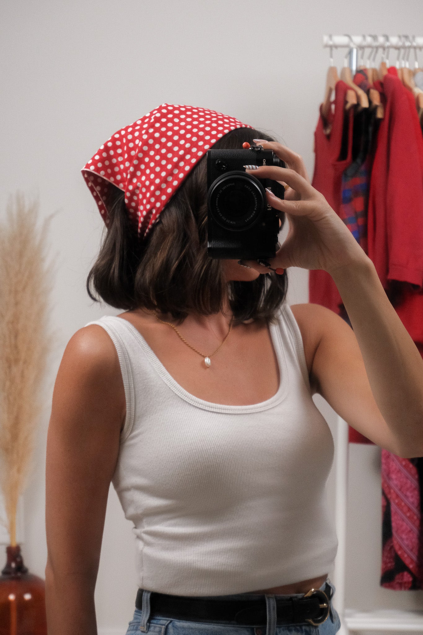 Cotton x Polka Dot Scarf