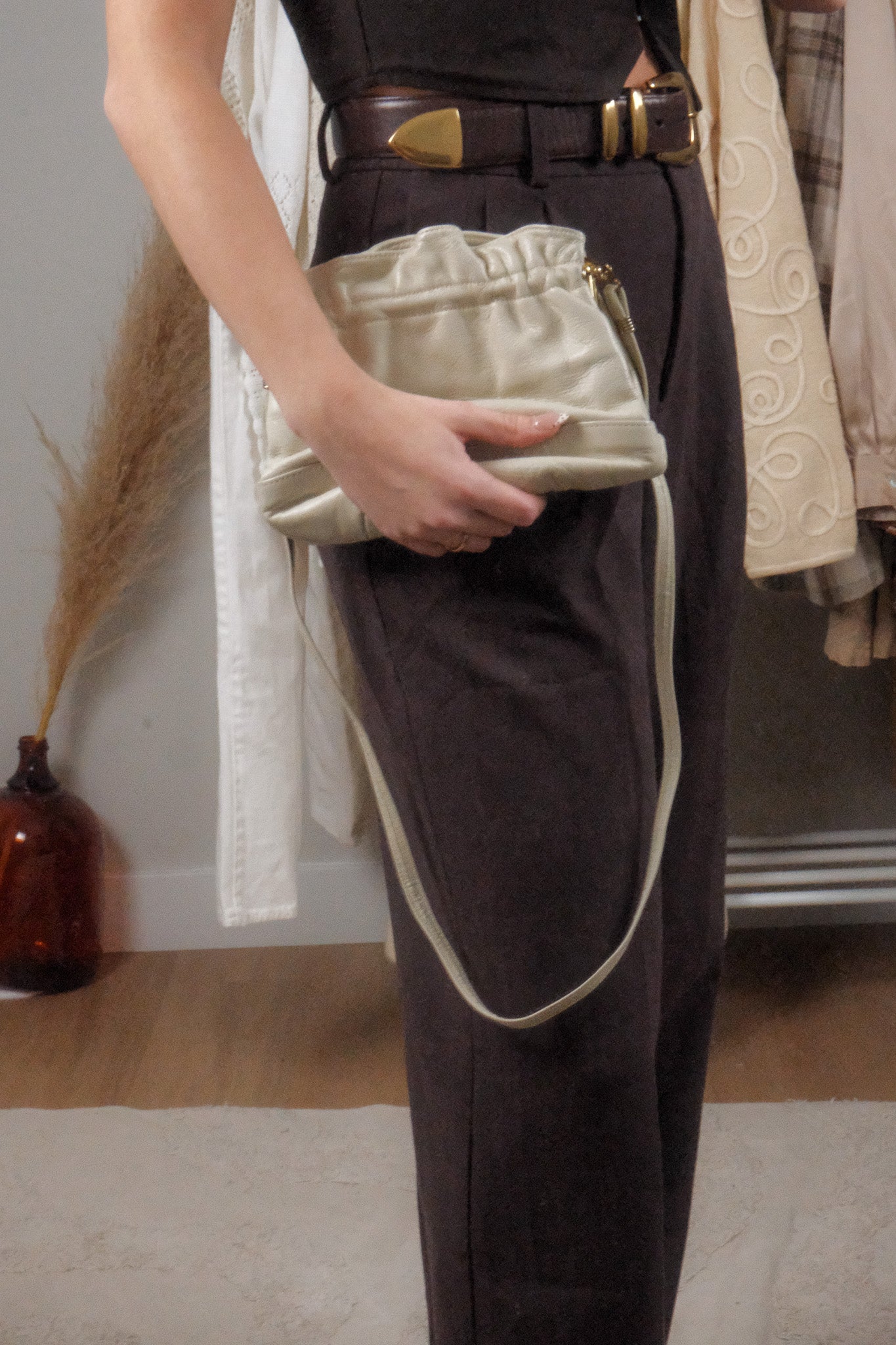 Vintage x Leather Cross Body Purse