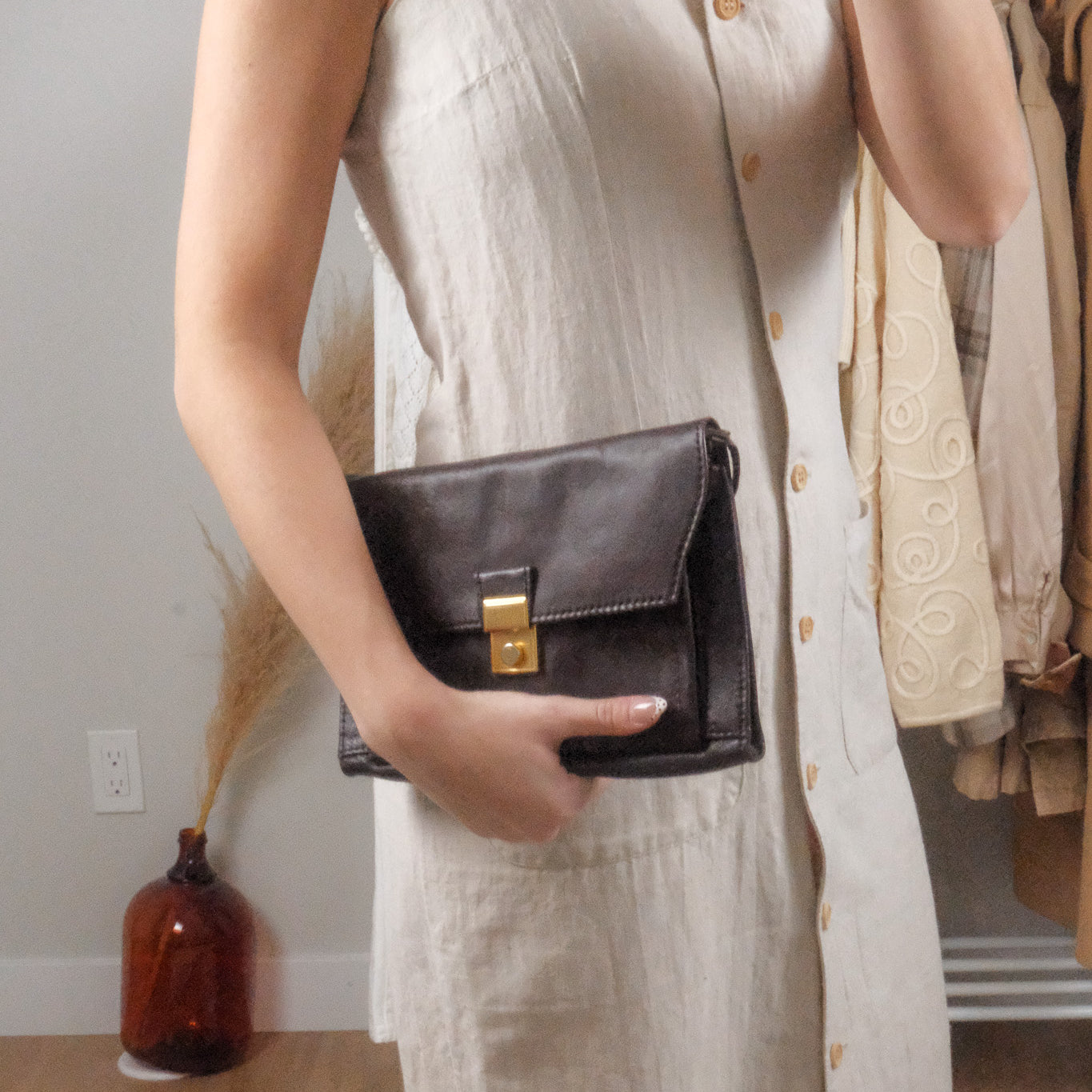 Vintage x Leather Purse/Clutch