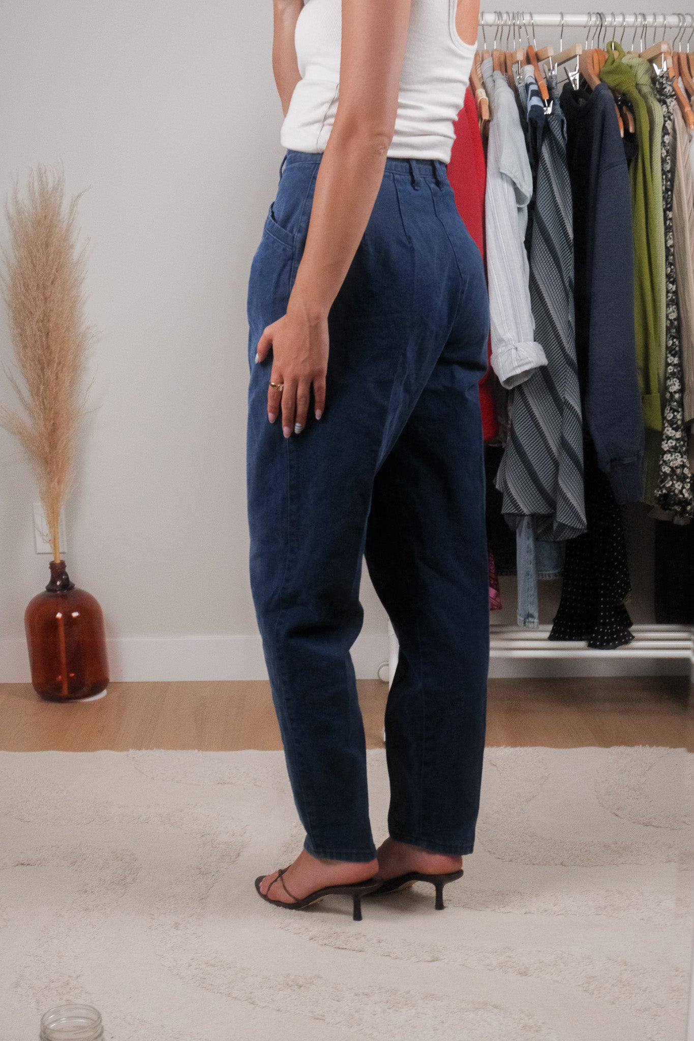 Vintage x Cotton Pleated Pants (4)