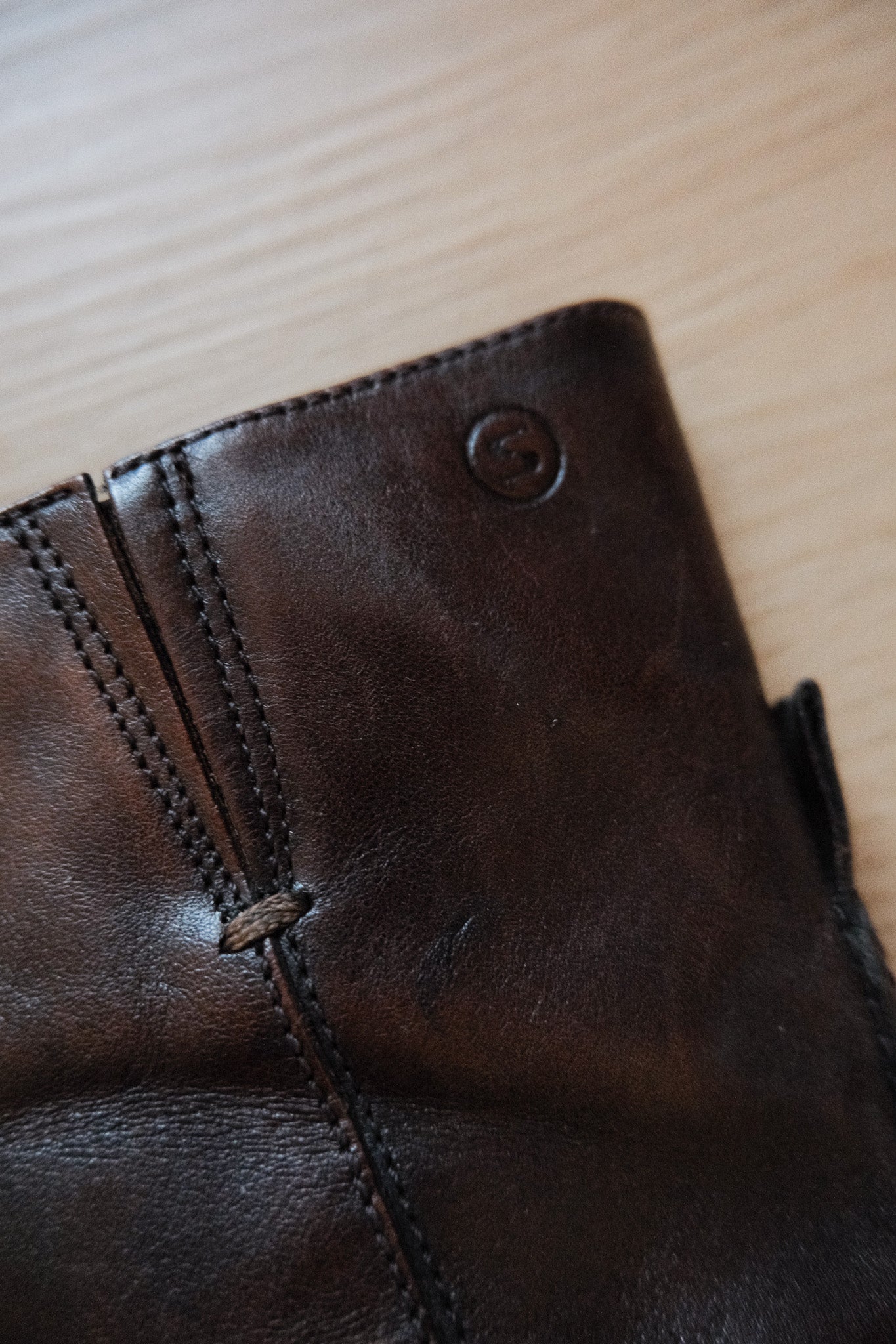 Vintage x Faux Leather Square Toe Boots (7)