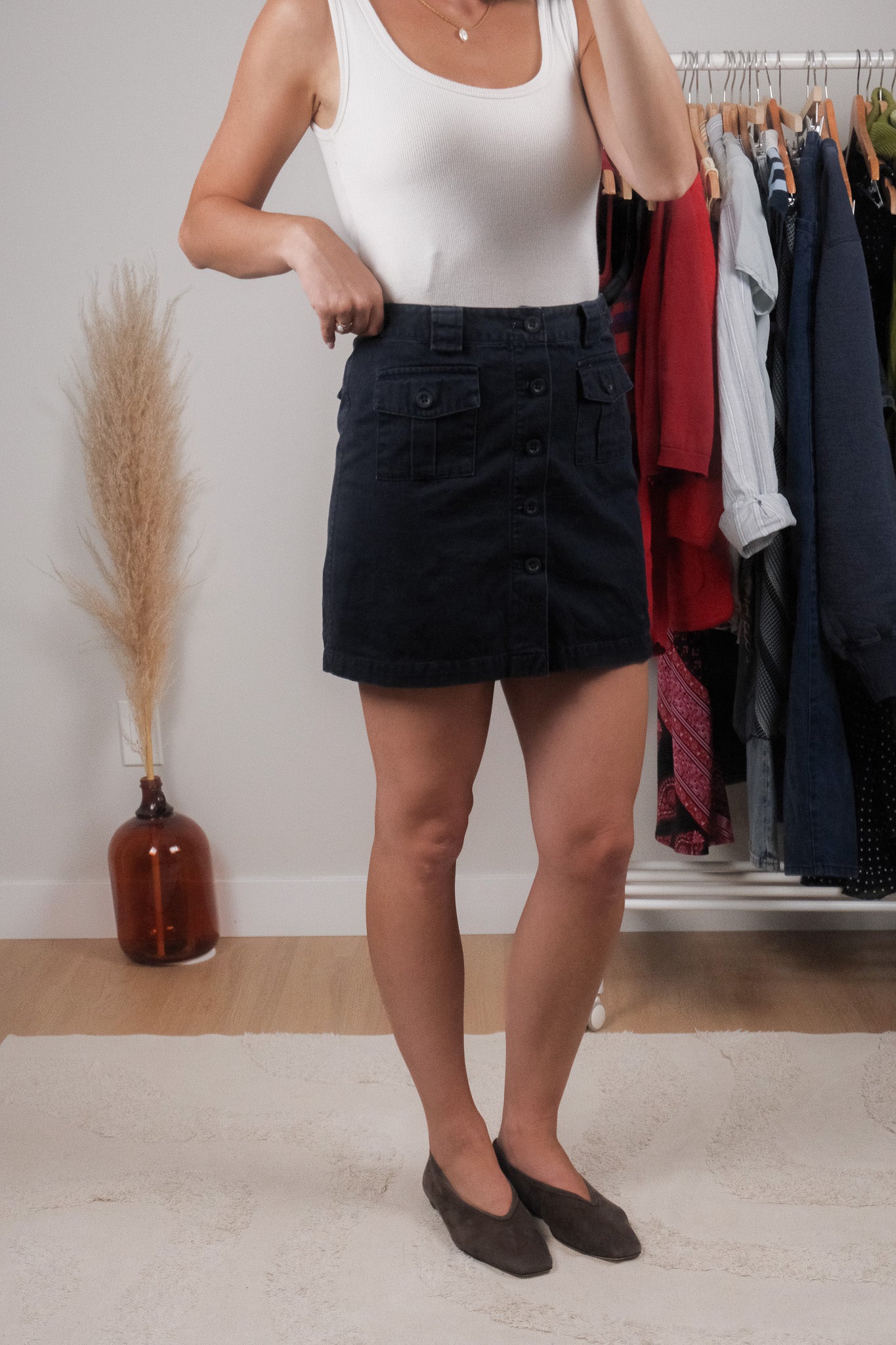 Vintage x Gap 2002 x Cotton Cargo Skirt (4)
