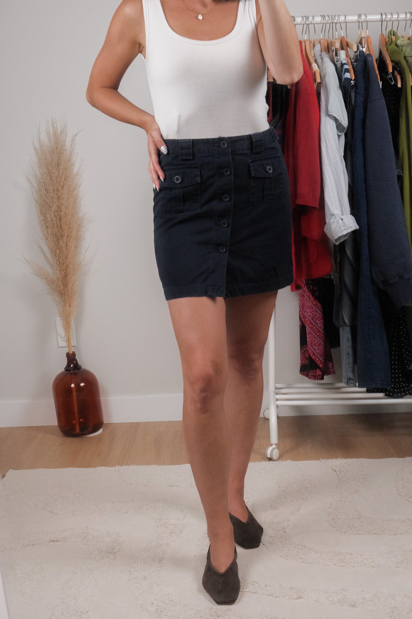 Vintage x Gap 2002 x Cotton Cargo Skirt (4)
