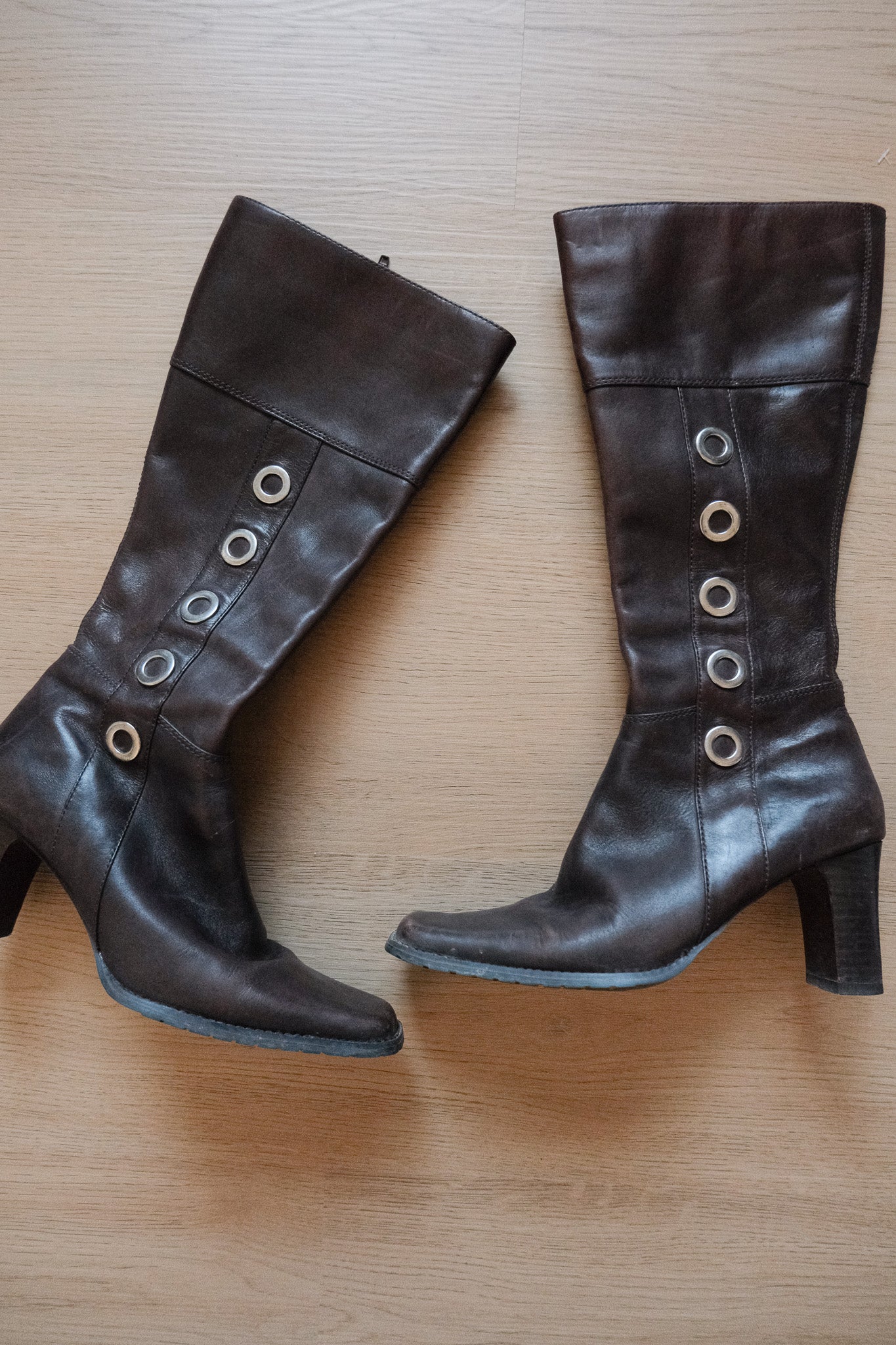 Vintage x Leather Boots (7.5)