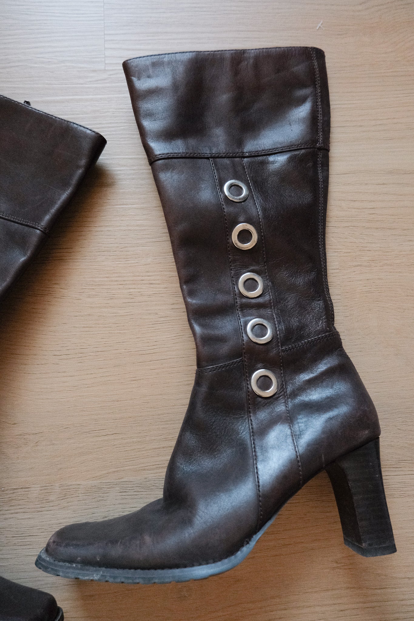 Vintage x Leather Boots (7.5)