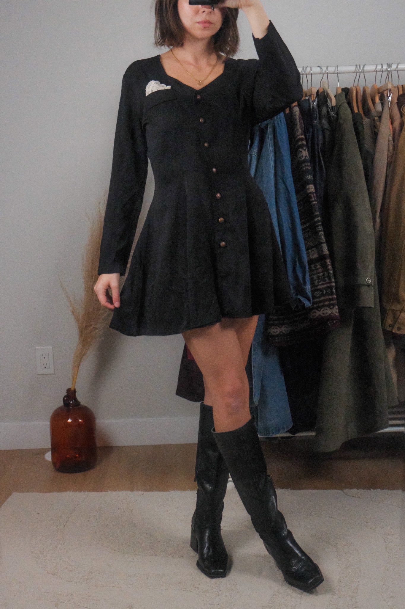 Made in Canada x Vintage x Button Up Dress (6/88)