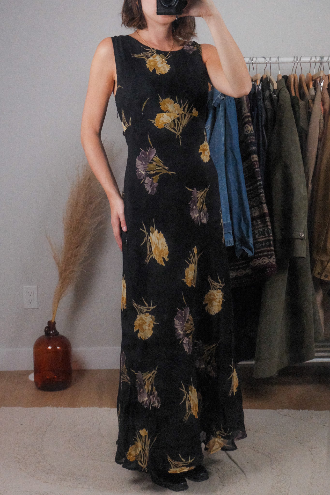 Made in Canada x Vintage x Floral Maxi Dress (10)