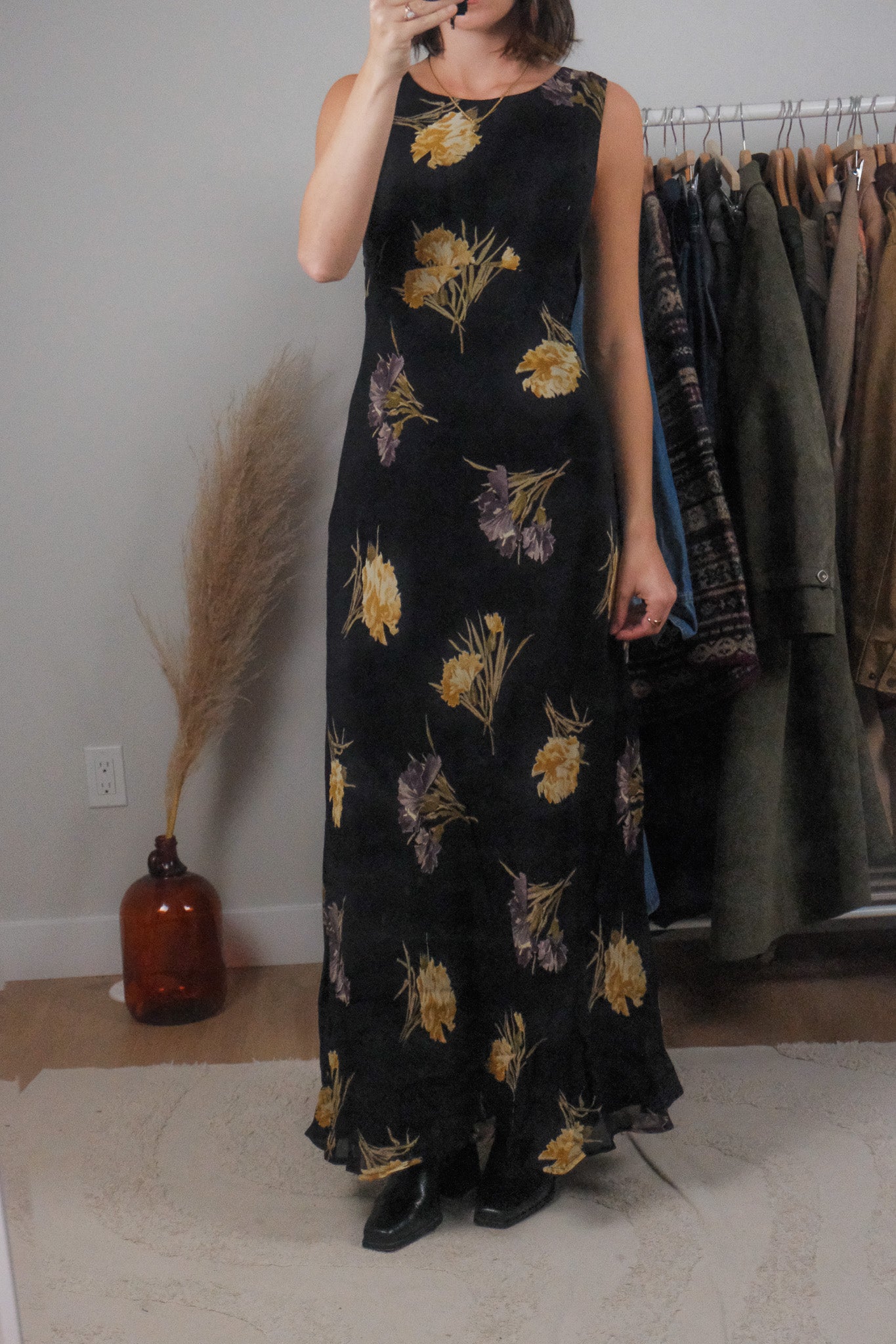 Made in Canada x Vintage x Floral Maxi Dress (10)